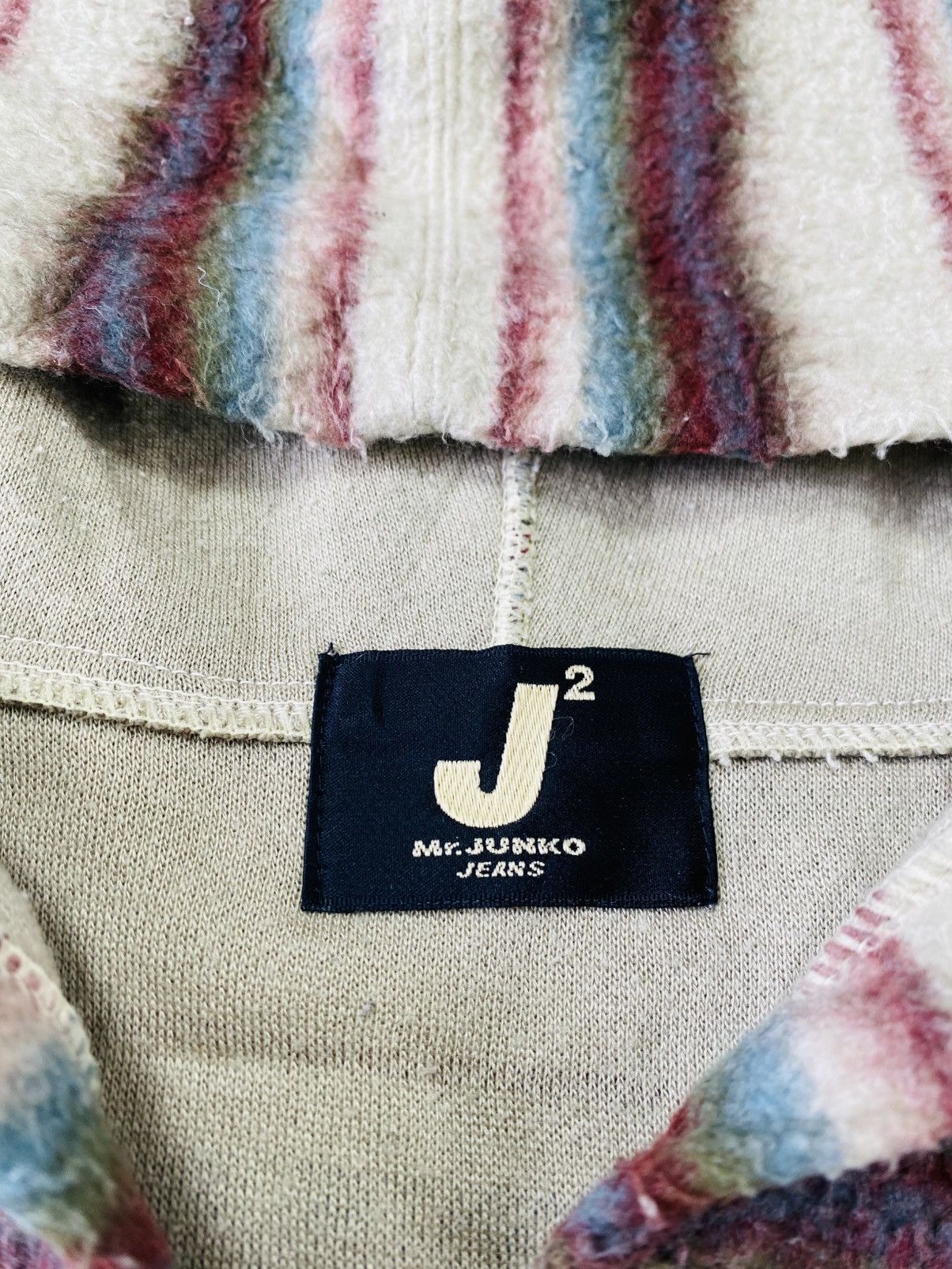 Japanese Brand Rare Vintage Mr Junko Jeans Zipper Hoodie Fleece Size US XL / EU 56 / 4 - 12 Thumbnail