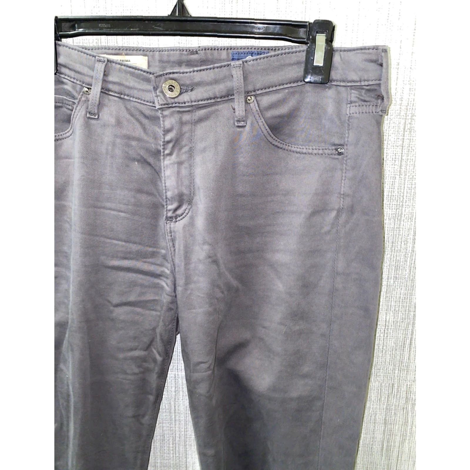 Vintage Adriano Goldschmied The Prima Mid Rise Cigarette Pants Gray 28R Jeans Women Size 28 31 Inseam Size 28" / US 6 / IT 42 - 2 Thumbnail
