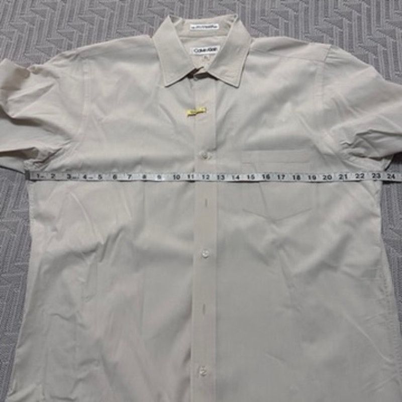 Calvin Klein Calvin Klein taupe button down size 16.5 Size US L / EU 52-54 / 3 - 6 Thumbnail