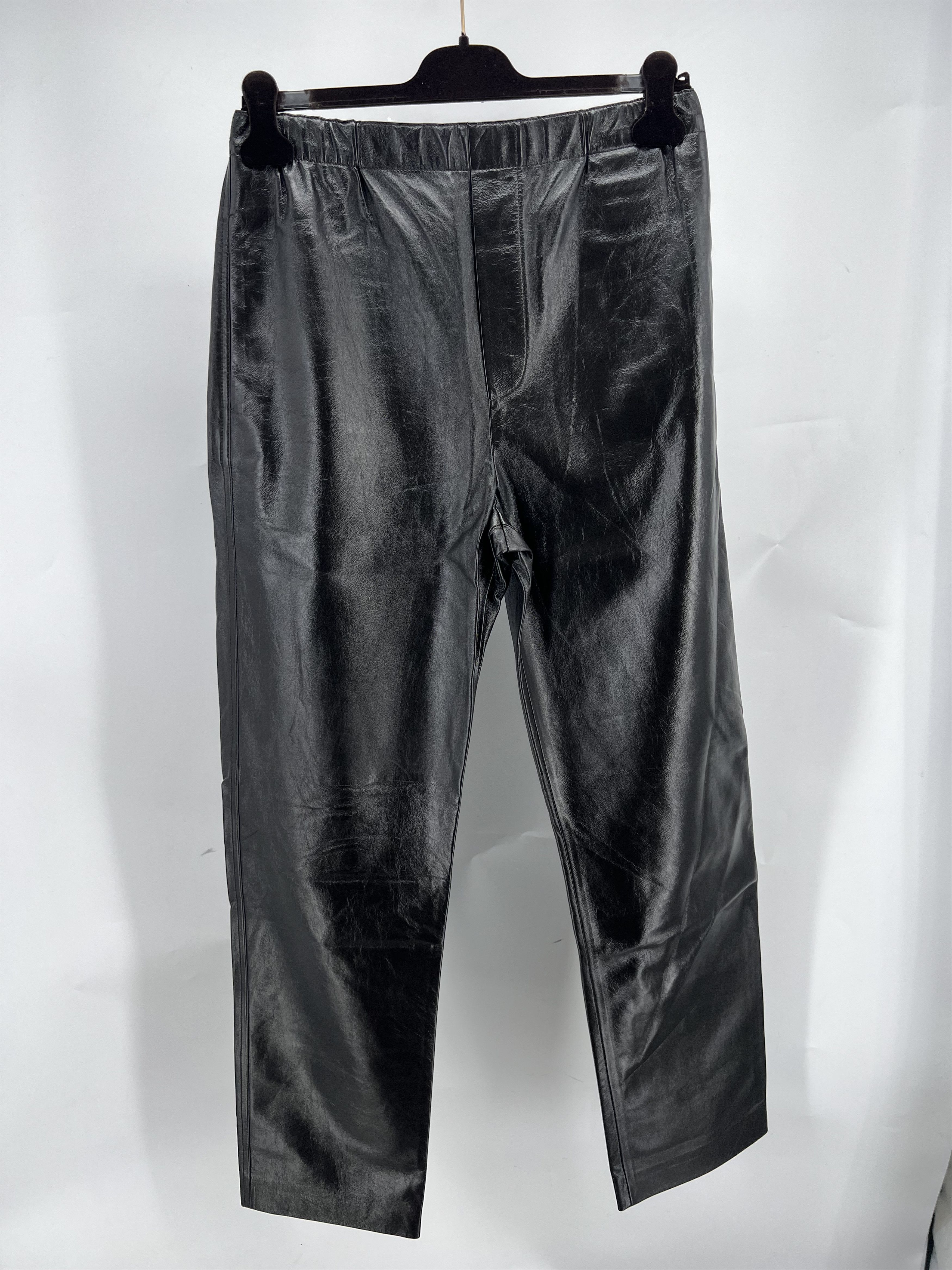 Bottega Veneta Bottega Veneta Leather Straight Trousers Size 38 RRP$4.5k Size 38" / US 16 / IT 52 - 1 Thumbnail