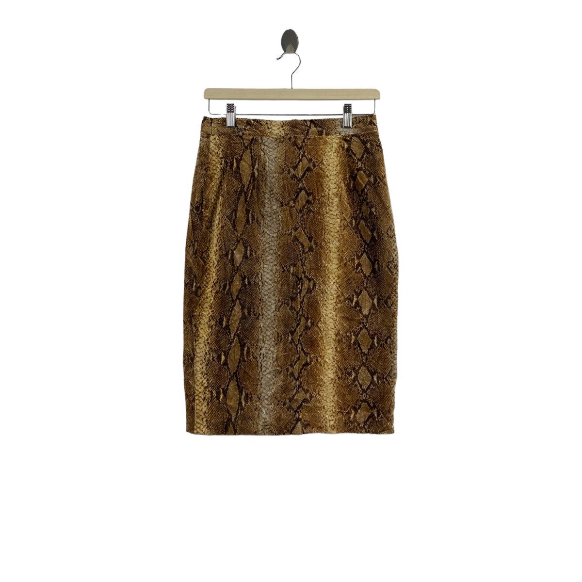 Other CANDEL CANDELA Italian Brand Snakeskin Print Midi Skirt Size 28" / US 6 / IT 42 - 1 Thumbnail