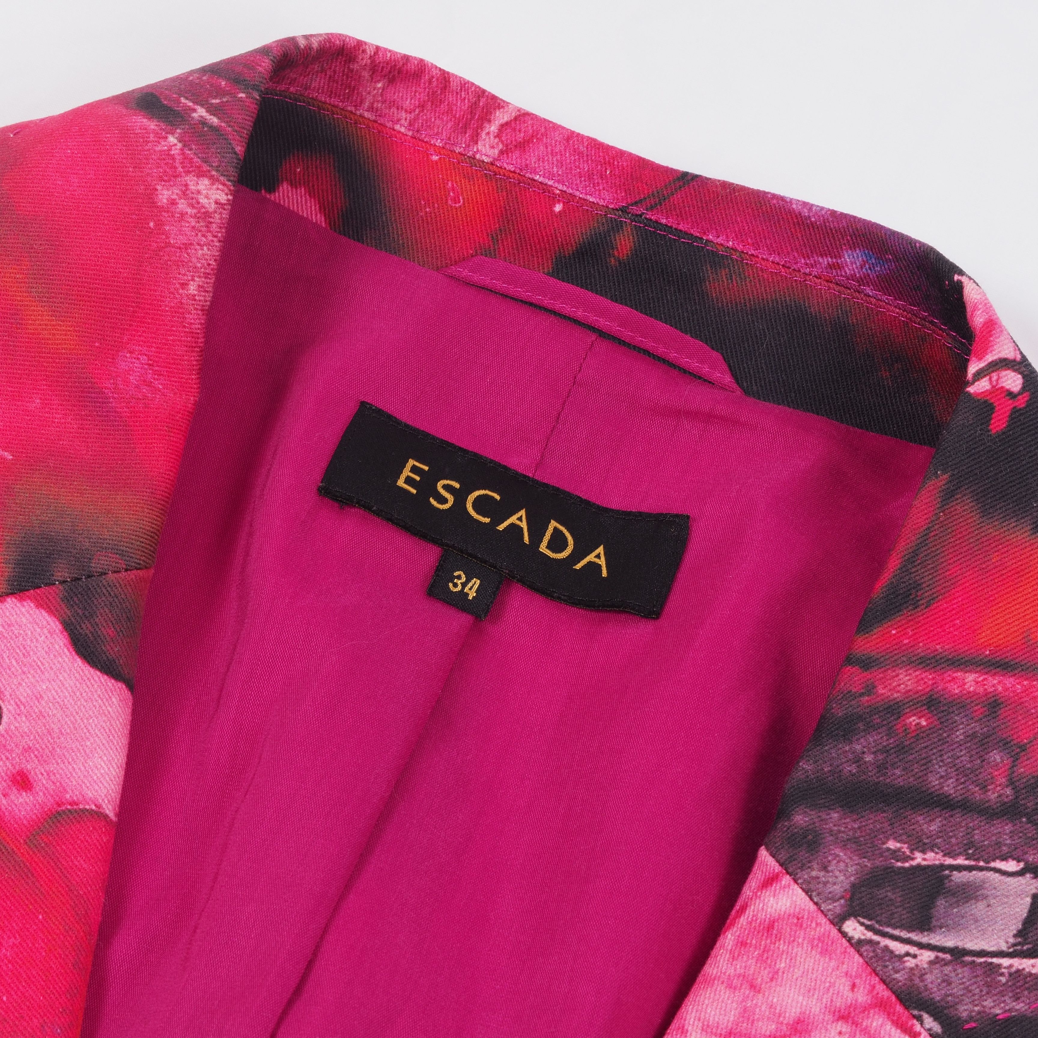 Escada Escada Vintage Abstract Print Blazer Size S / US 4 / IT 40 - 4 Thumbnail
