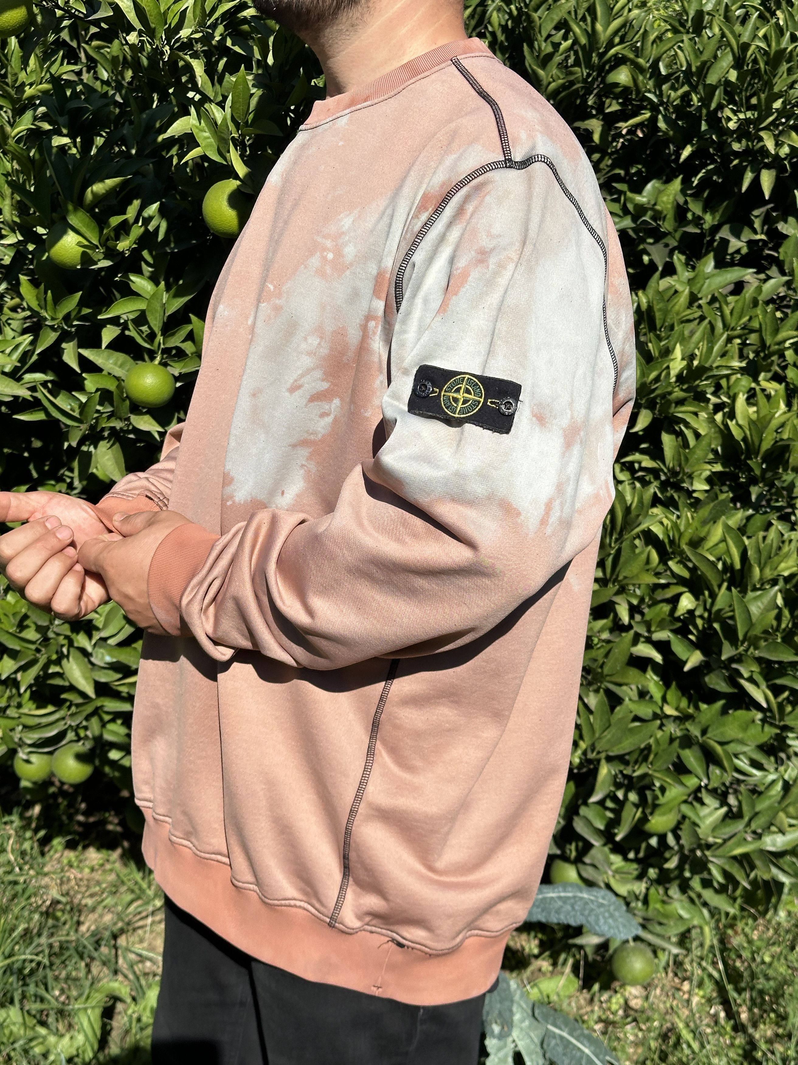 Stone Island Stone Island Bleached Off Dye Treatment Pullover Size 3XL Size US XXL / EU 58 / 5 - 10 Thumbnail