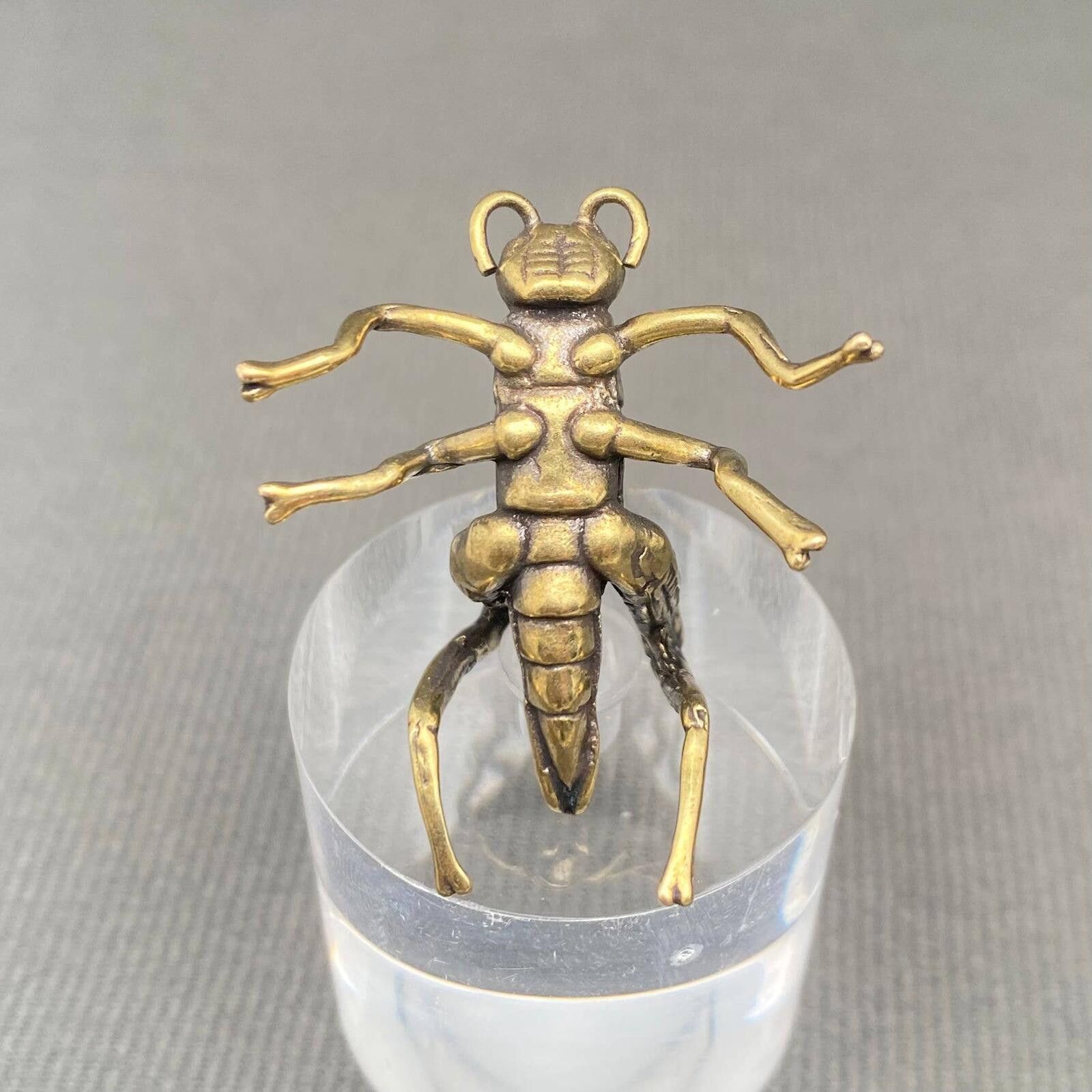 The Unbranded Brand Brass Grasshopper Figurine Sculpture Size ONE SIZE - 2 Thumbnail