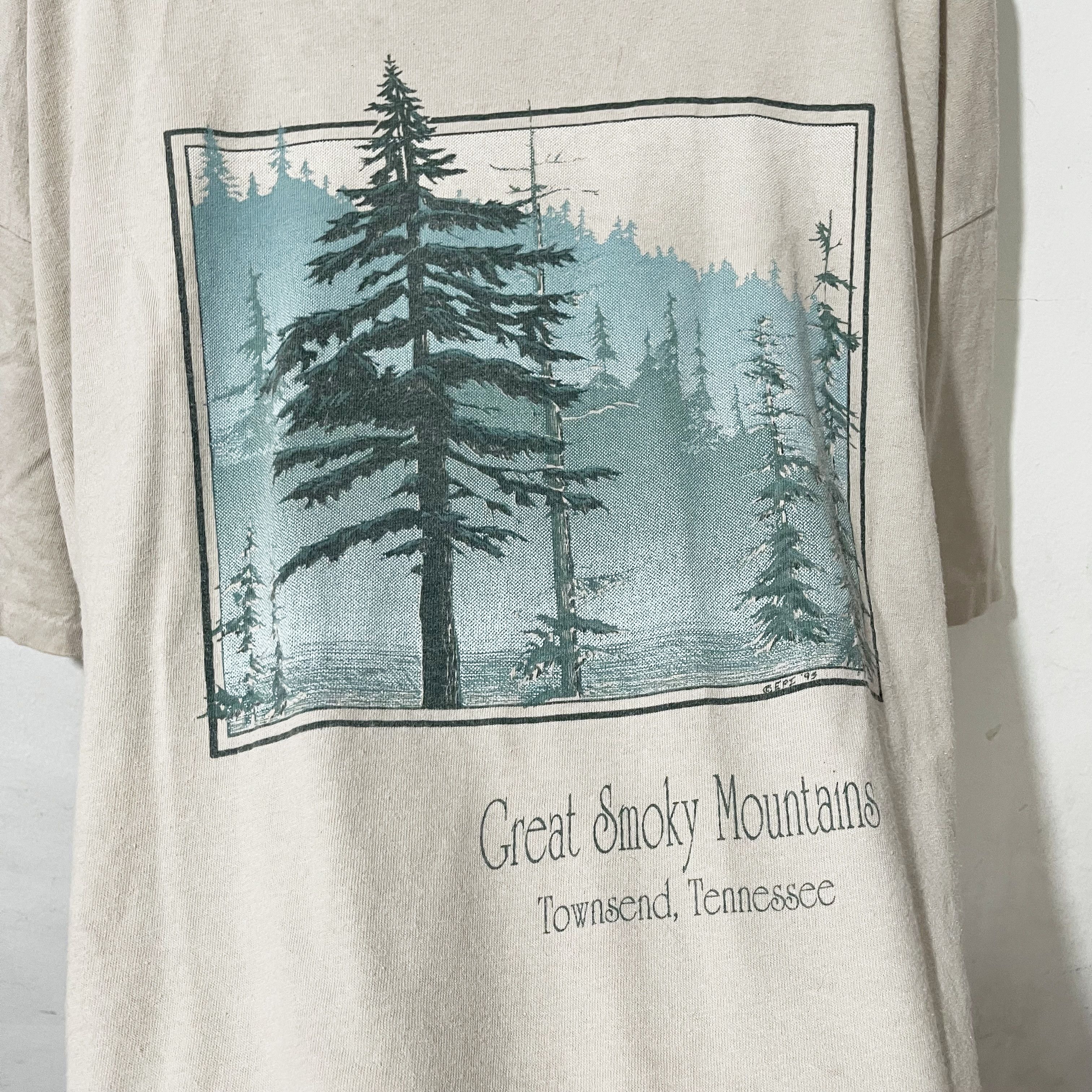 Vintage Vintage 1995 Great Smoky Mountains T-Shirt Size US XL / EU 56 / 4 - 2 Thumbnail