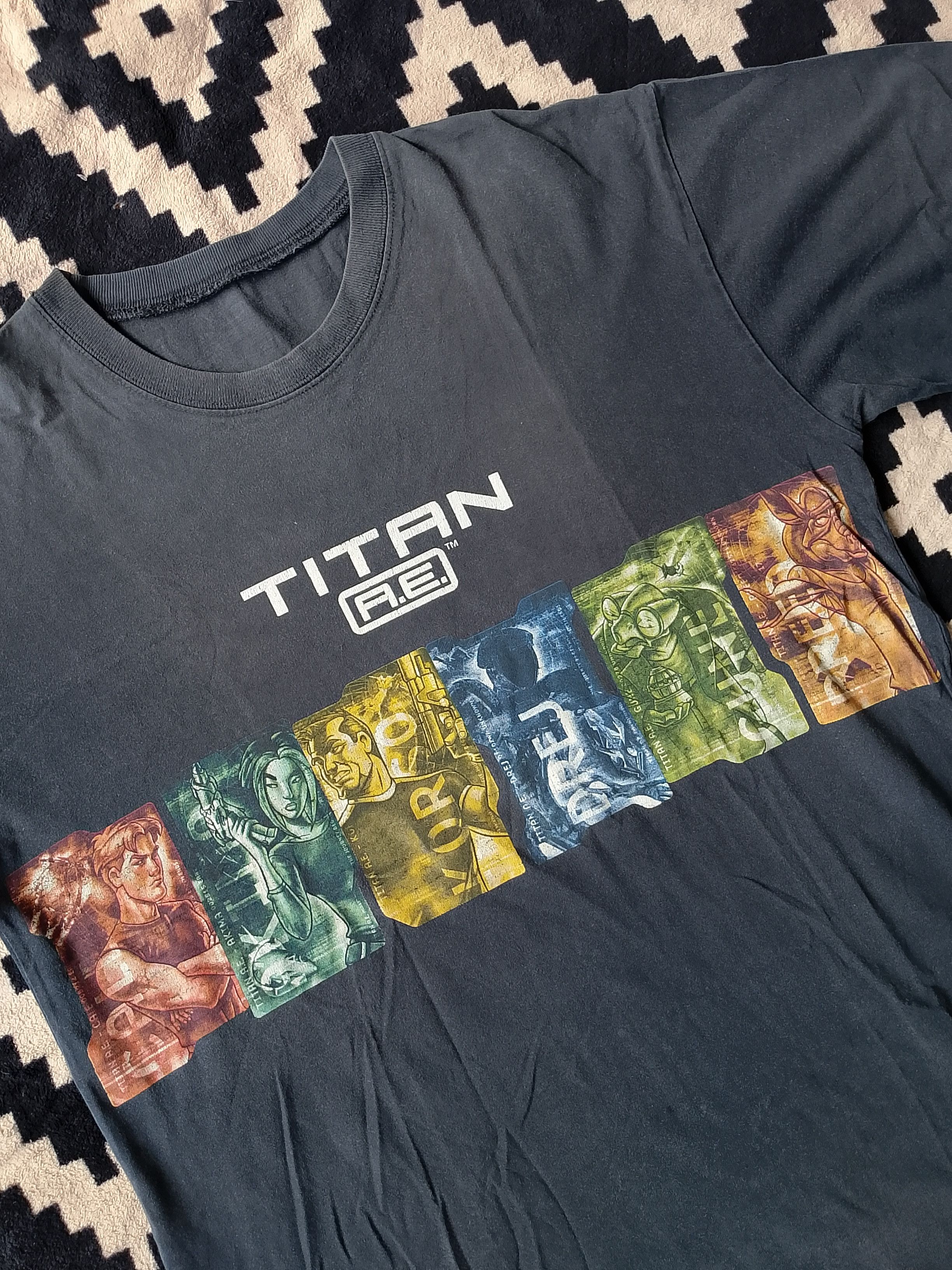 Anime Titan A.E Vintage Sci Fi Anime Movie Tee 2000 Size US L / EU 52-54 / 3 - 4 Thumbnail