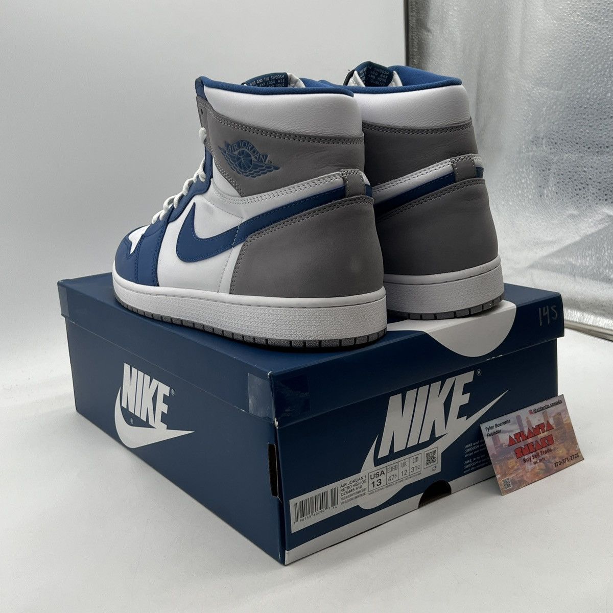 Nike Air Jordan 1 High true blue Size US 13 / EU 46 - 4 Thumbnail