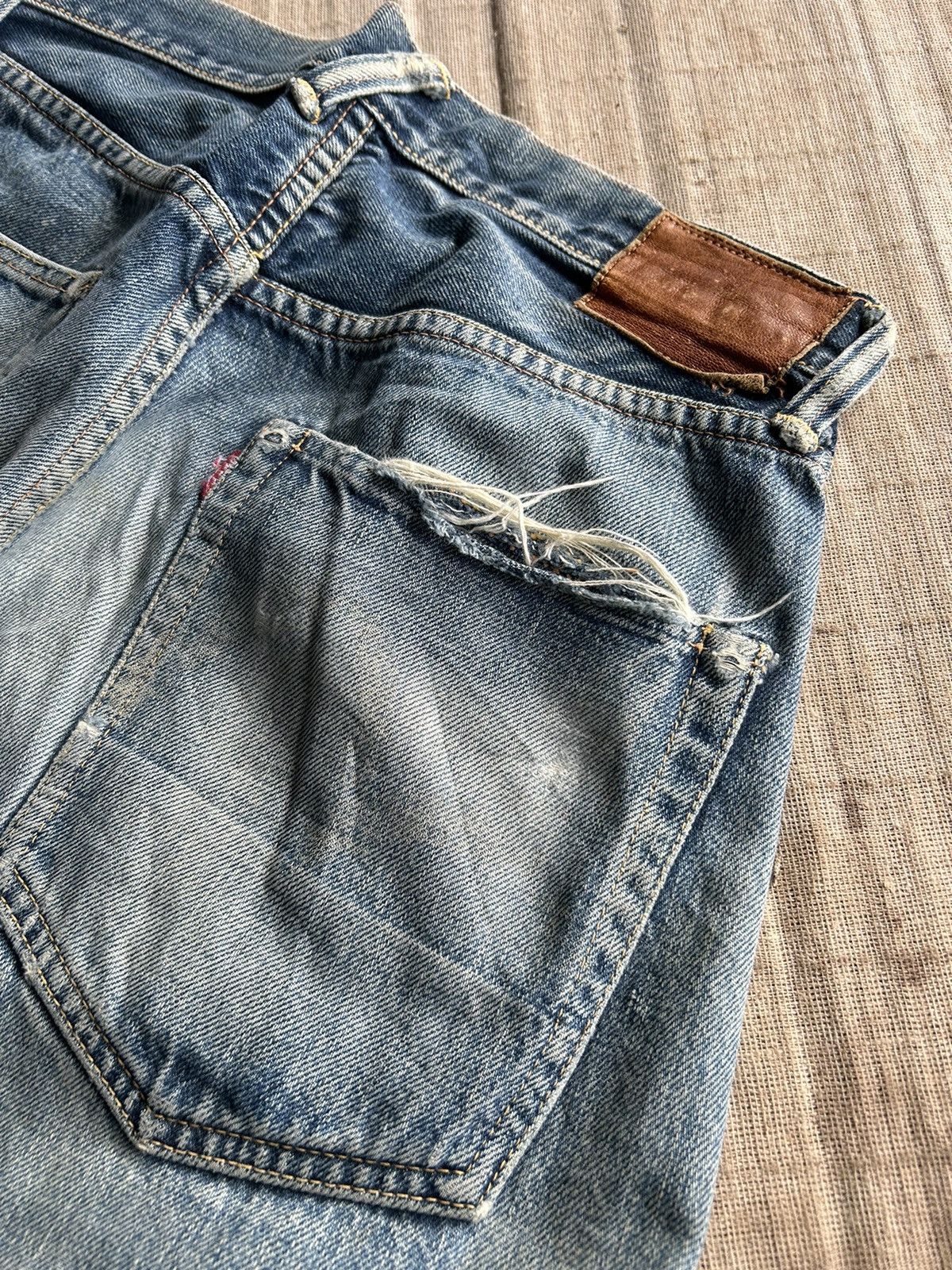 Evisu Vintage Evisu Yamane Selvedge distressed denim jeans Size US 30 / EU 46 - 20 Thumbnail