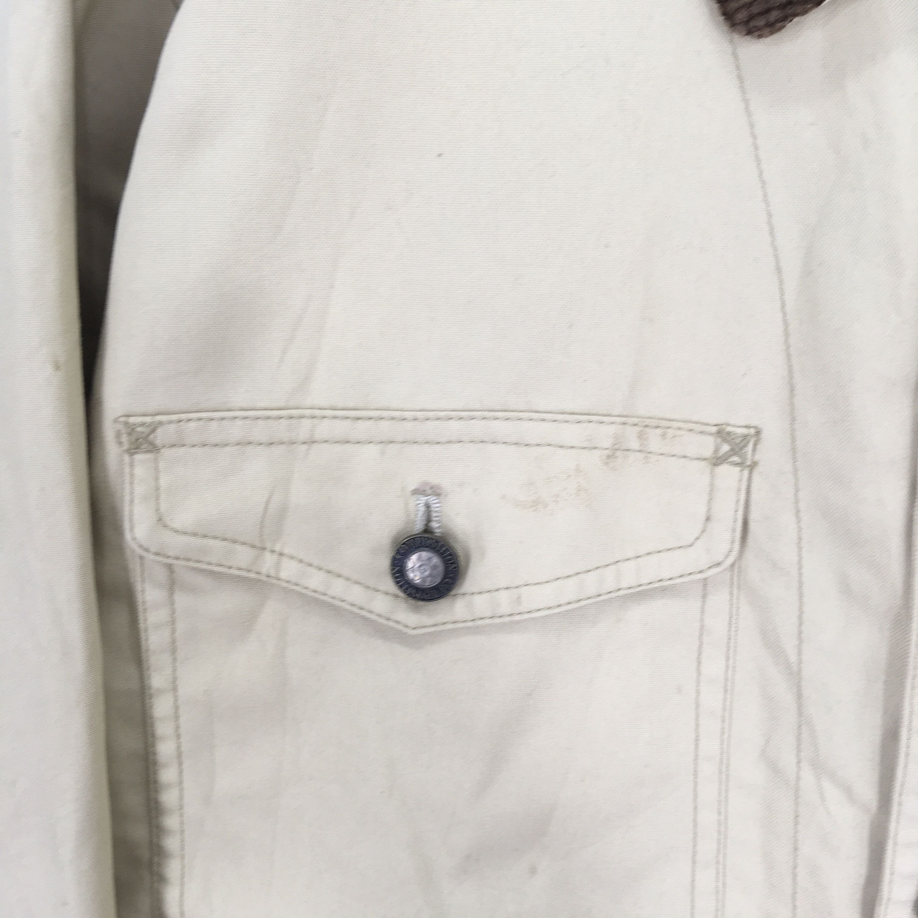 Vintage Vintage 90's Composition American Denim Workwear Jacket Size US L / EU 52-54 / 3 - 8 Thumbnail