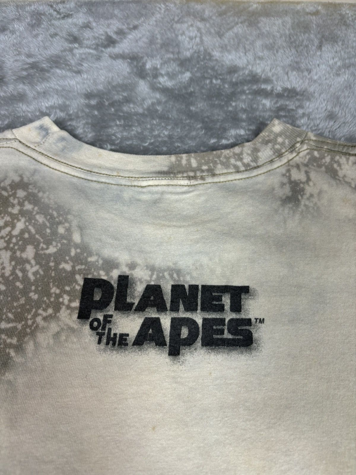 Vintage Vintage 90"s Acidwash Movie Planet Of The Apes Size US L / EU 52-54 / 3 - 9 Thumbnail