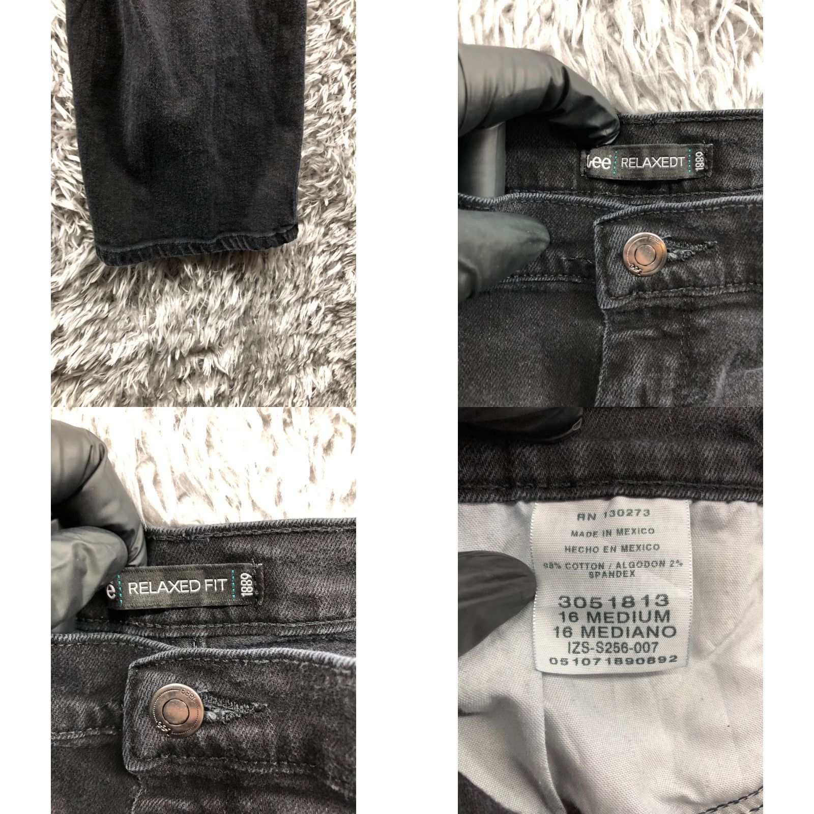 Lee Lee Relaxed Fit Jeans Womens Size 16 Dark Wash Black Denim High Rise 5-Pocket Pocket Jeans Mens? Womens Size 38" / US 16 / IT 52 - 8 Thumbnail