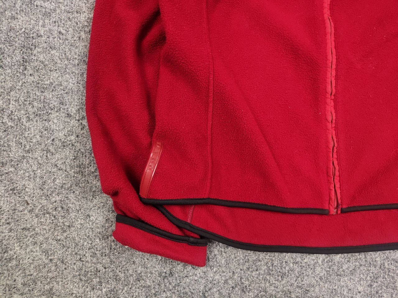 Prada Vintage 00's Prada Archive Red Fleece Full Zip Pullover Size XL / US 12-14 / IT 48-50 - 10 Thumbnail