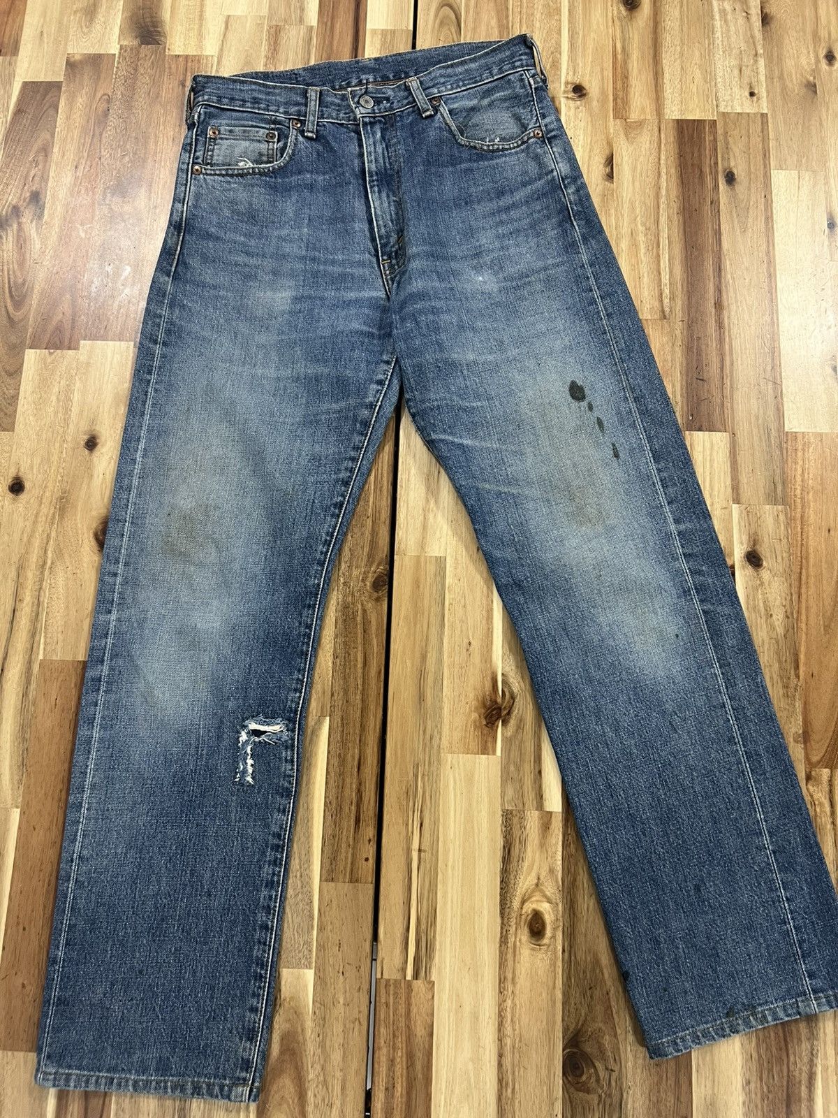 Levi's Vintage 90’s Levis 502XX Big E Jeans Denim Size US 31 - 1 Thumbnail