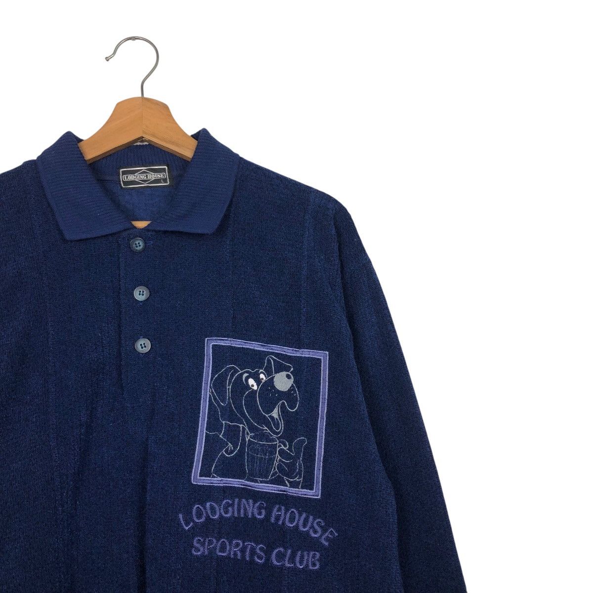 Cartoon Network × Japanese Brand × Vintage 📌Vintage Collar Sweatshirt Lodging House Logo Issey Miyake Size US L / EU 52-54 / 3 - 7 Thumbnail