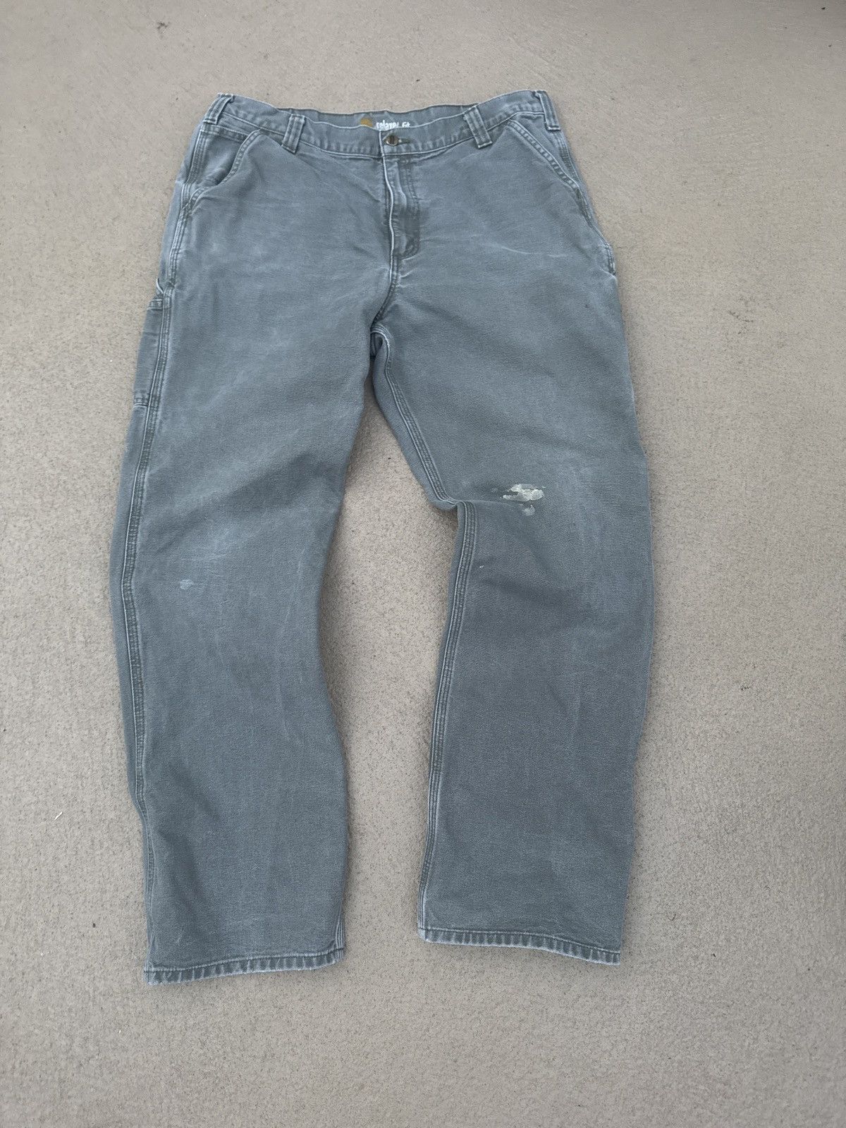 Carhartt Green Relaxed Fitt Carhartt Carpenters Pants Size US 38 / EU 54 - 1 Thumbnail