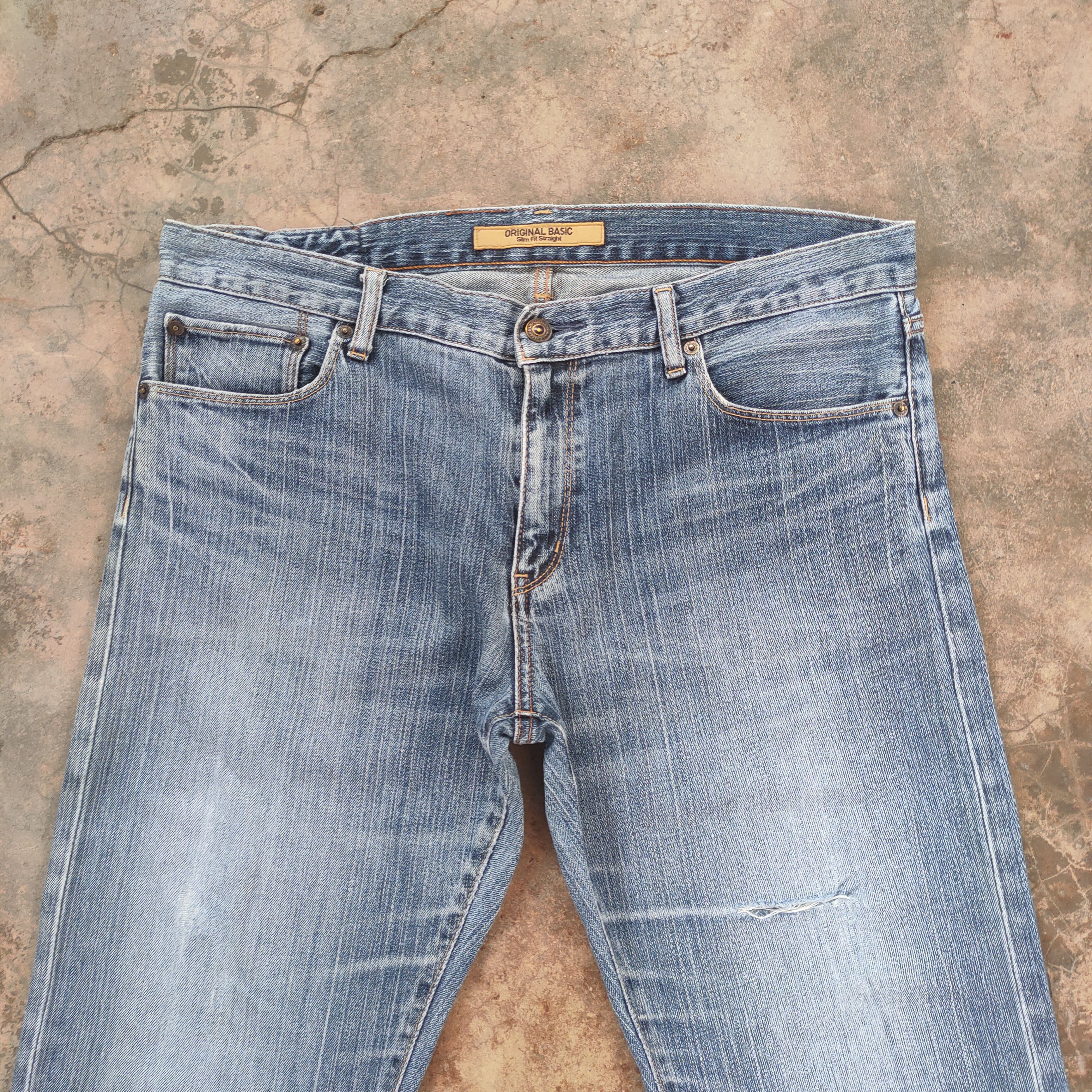 Japanese Brand × Jean × Vintage W36 VINTAGE JAPAN S-001 FADED DISTRESSED DENIM JEAN PANTS Size US 36 / EU 52 - 2 Thumbnail