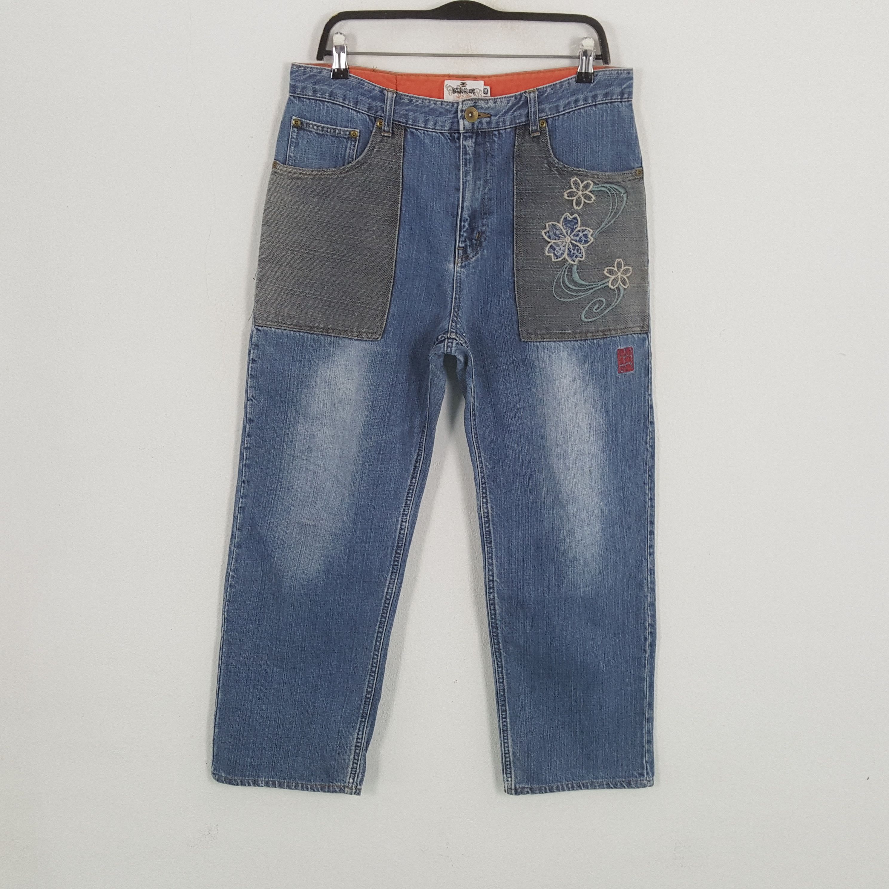 Japanese Brand × Vintage KARAKURI TAMASHI Fashion Japanese Brand Style Jeans Size US 33 - 1 Thumbnail
