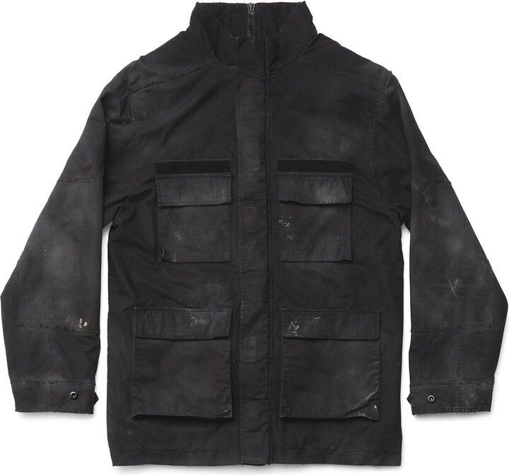 Balenciaga o1tr1nto0825 Double Front Military Parka in Black Size US L / EU 52-54 / 3 - 4 Thumbnail