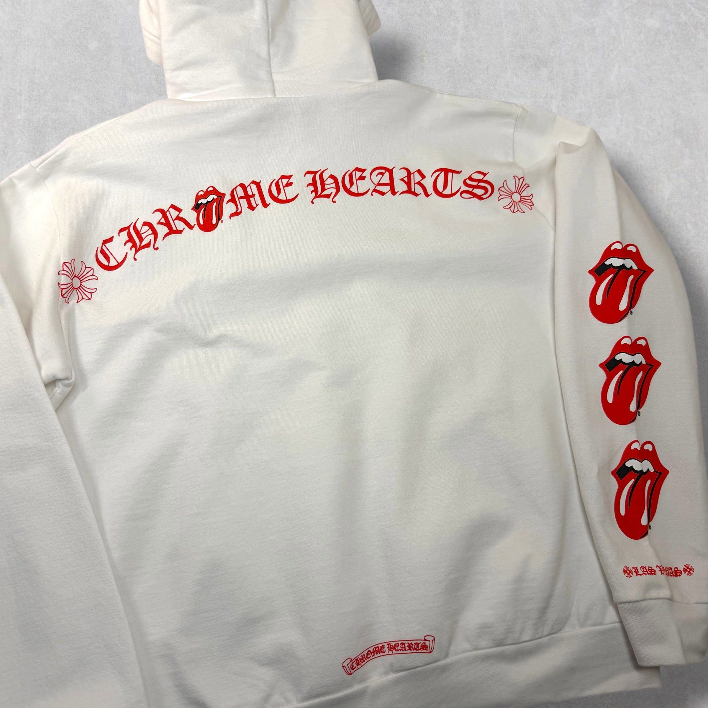 Chrome Hearts Chrome Hearts Rolling Stones White LV Lips Hoodie S Size US S / EU 44-46 / 1 - 3 Thumbnail