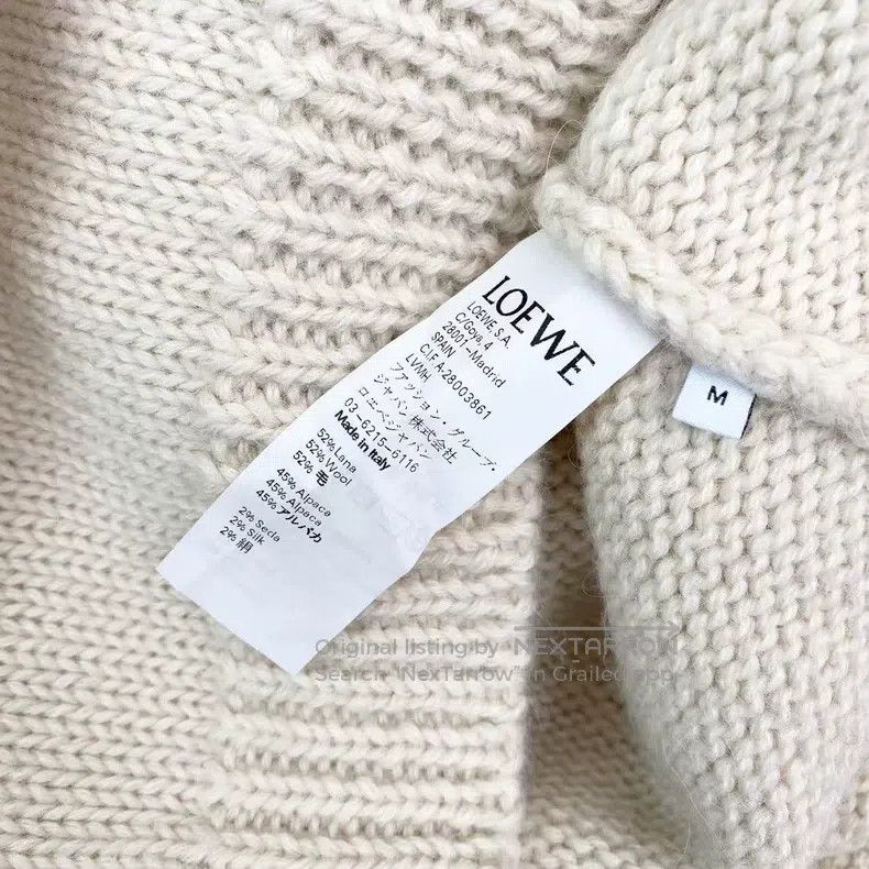 Loewe Loewe Letter wave V-neck cardigan Size M / US 6-8 / IT 42-44 - 4 Thumbnail