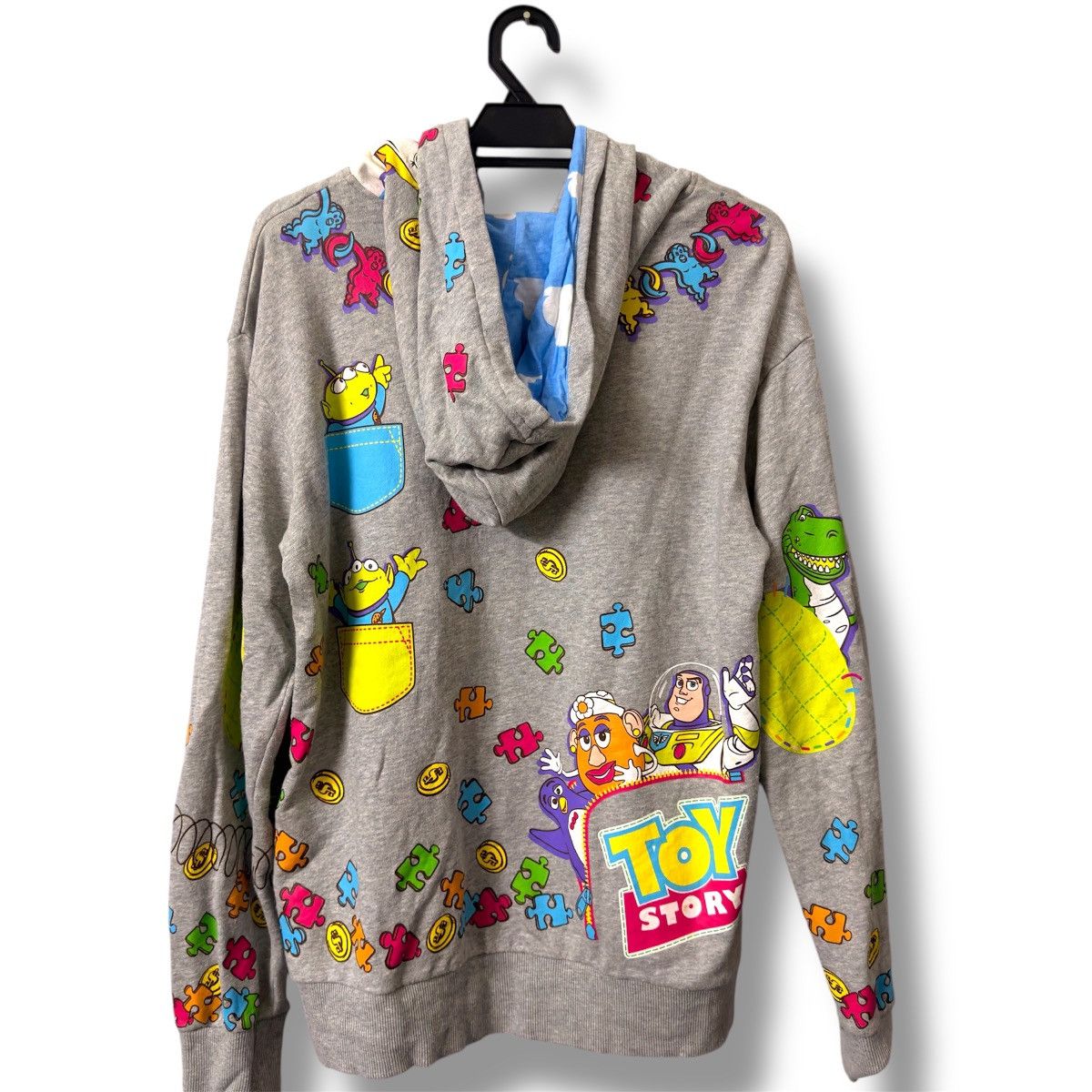 Disney VERY RARE VINTAGE HOODIE TOY STORY MOVIE ALL OVER PRINTED Size US L / EU 52-54 / 3 - 4 Thumbnail