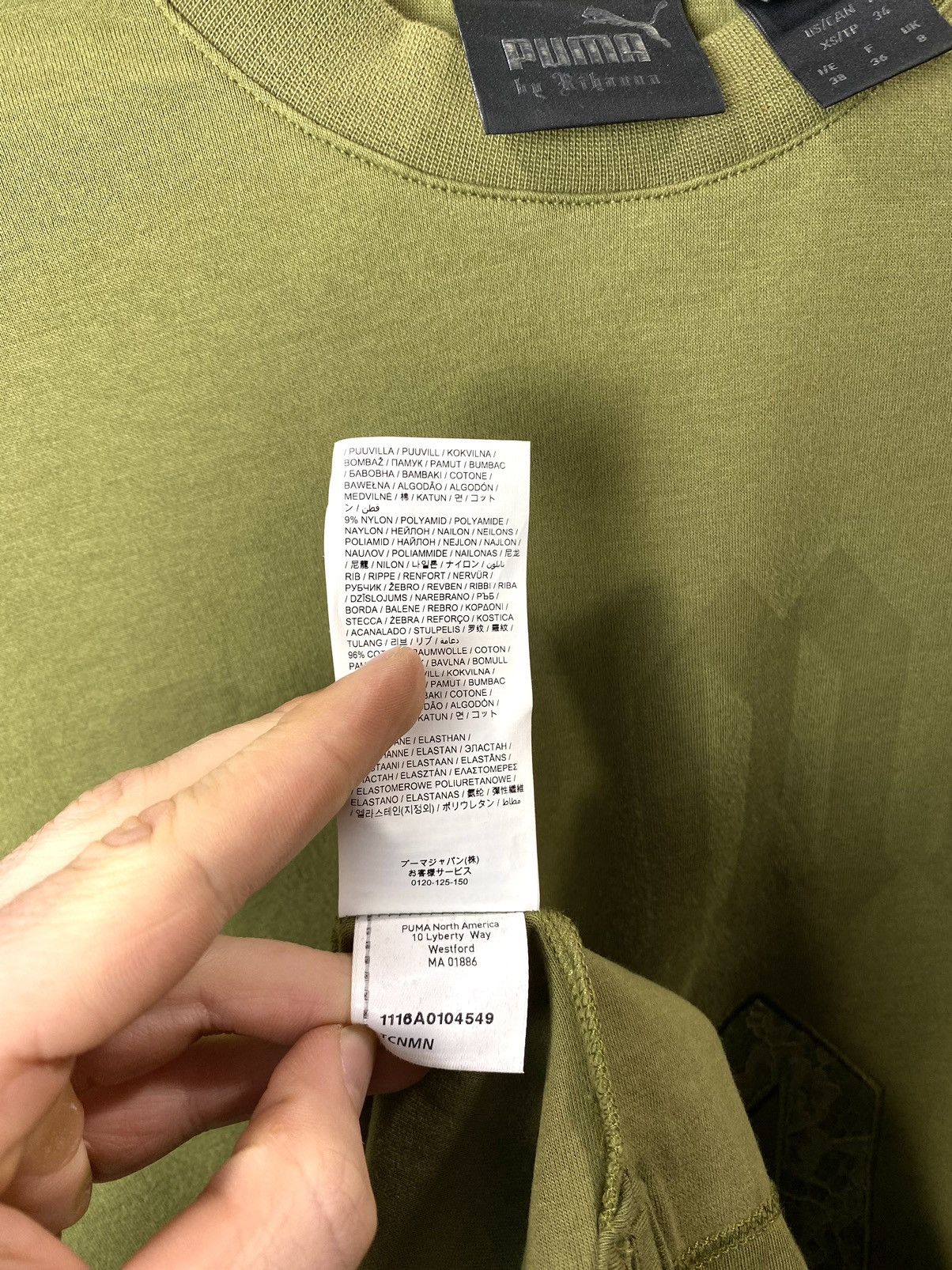 Fenty × Puma Puma x Rihanna Fenty Sweatshirt Longsleeve Size ONE SIZE - 9 Thumbnail
