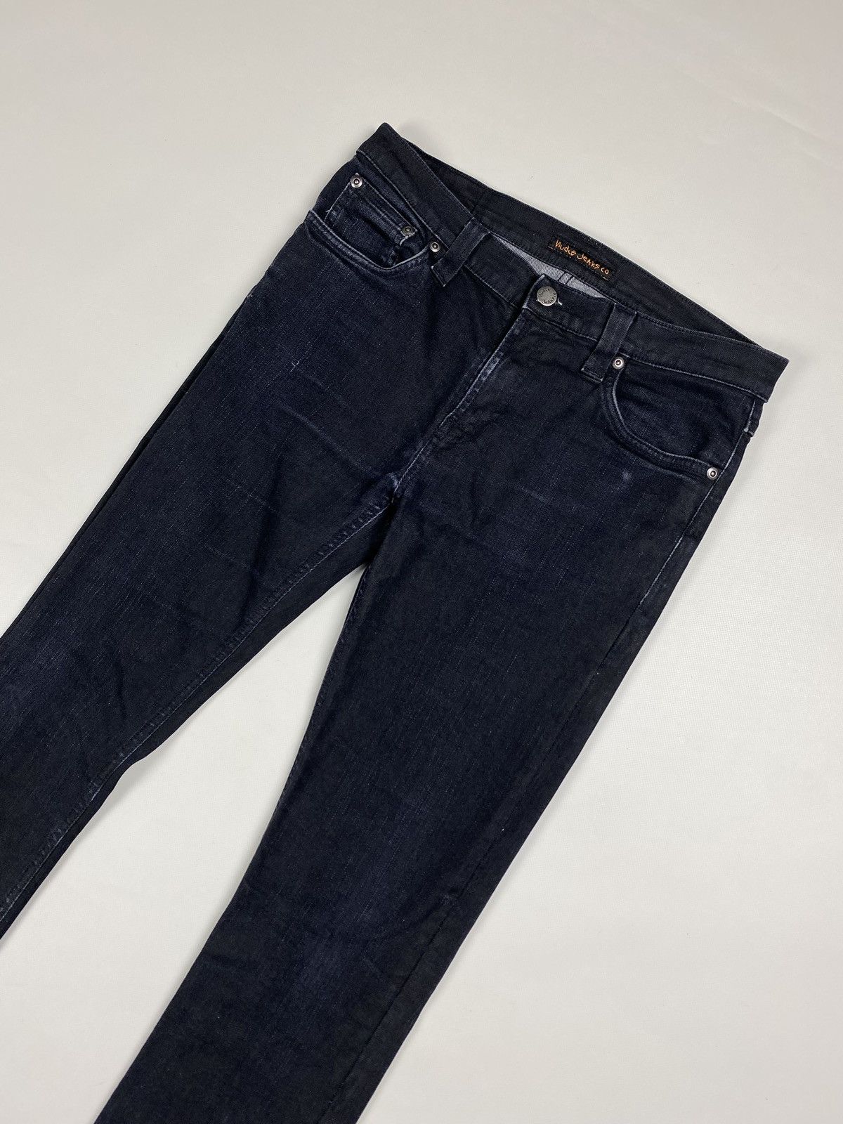 Nudie Jeans Nudie Jeans Co Tube Tom Org. Back In Black men’s jeans Size US 31 - 4 Thumbnail