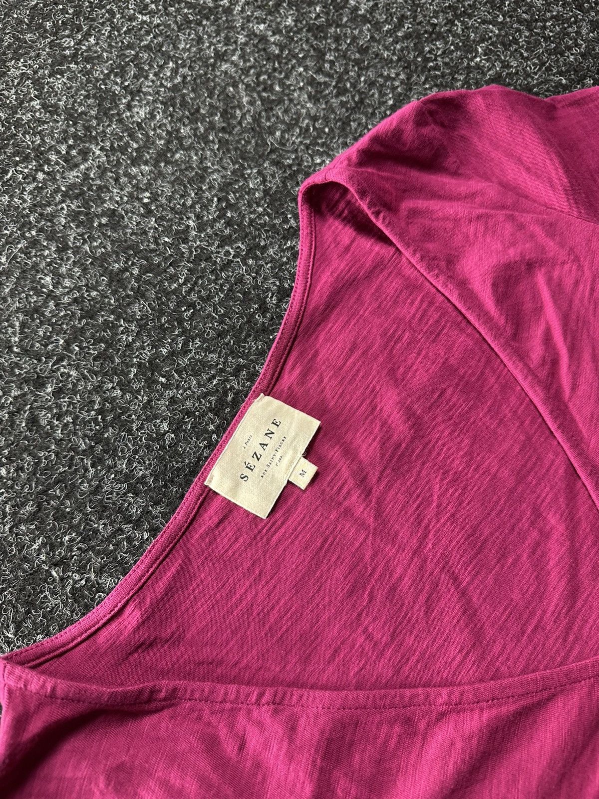 Sezane 🚨Sezane vintage RARE Italy t-shirt Love mohair luxury Size M / US 6-8 / IT 42-44 - 3 Thumbnail