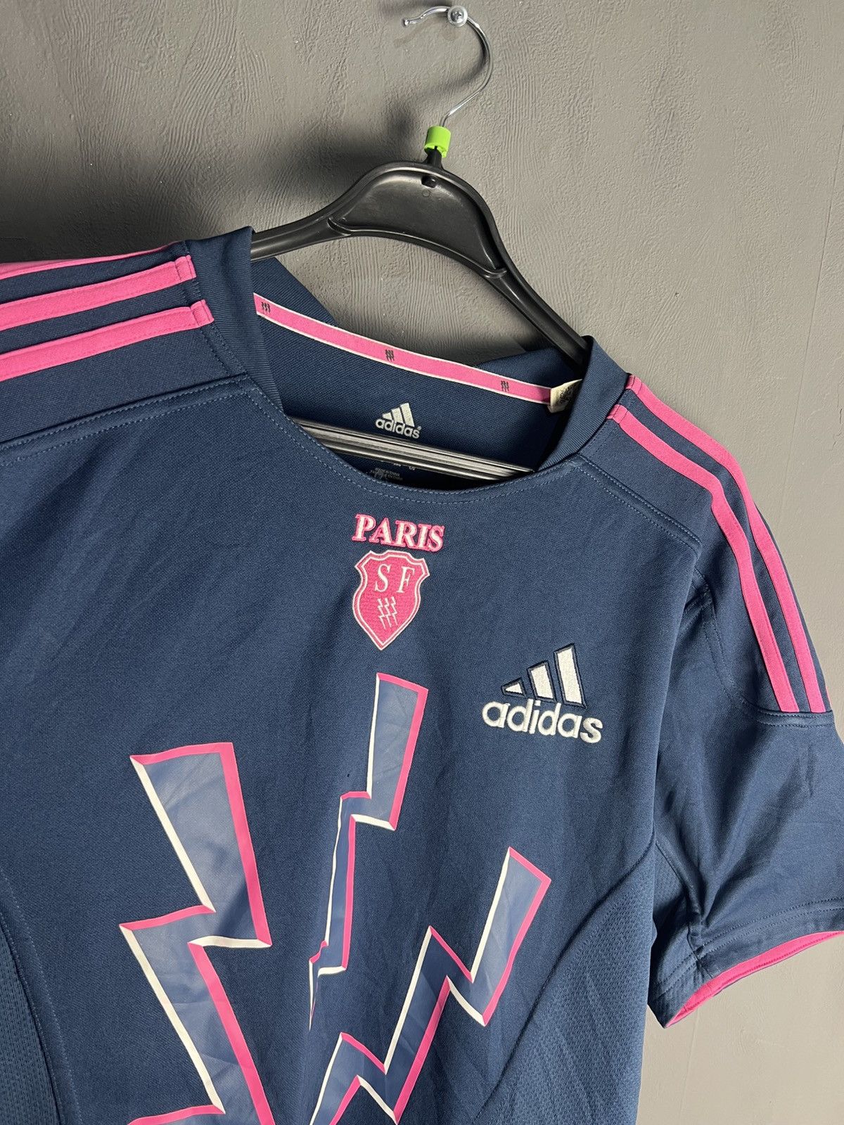 Adidas Vintage Adidas SF Paris France Rugby Y2K Flowers Jersey Size US L / EU 52-54 / 3 - 3 Thumbnail