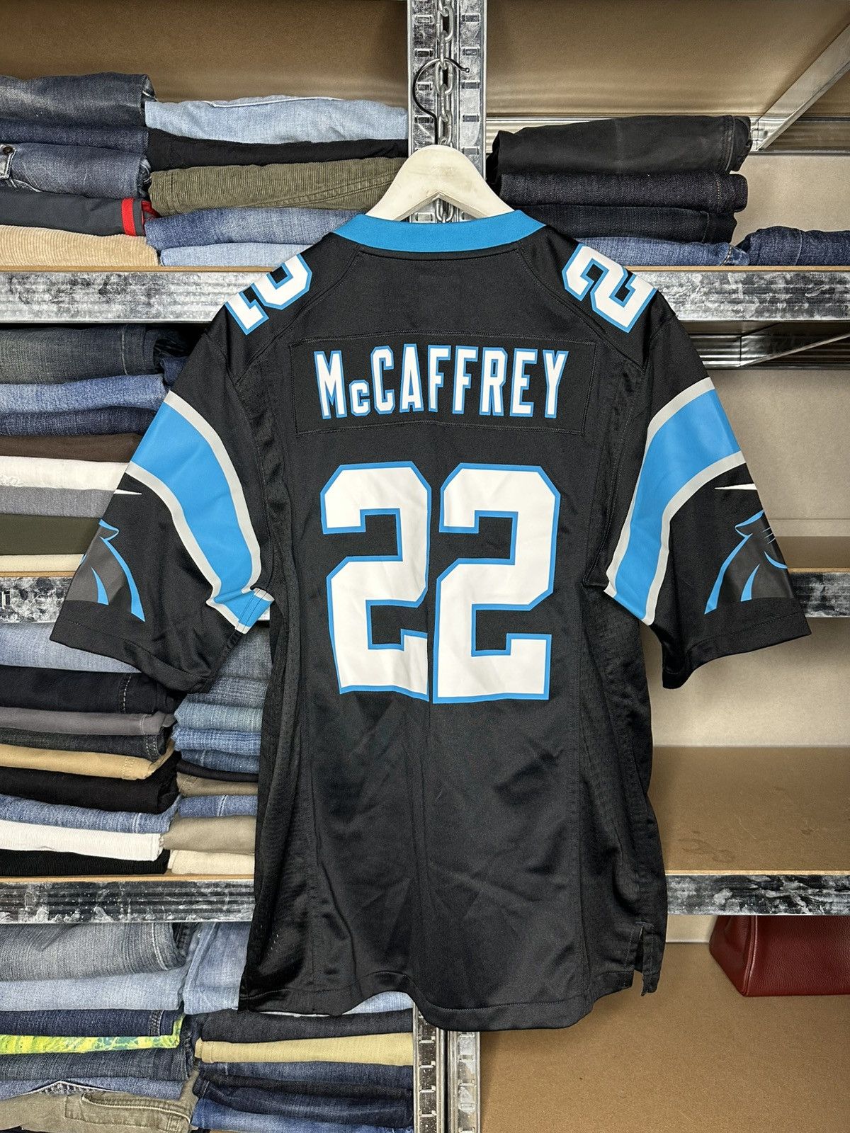 Nike Carolina Panthers NFL Shirt Jersey Nike Christian McCaffrey Size US M / EU 48-50 / 2 - 2 Thumbnail