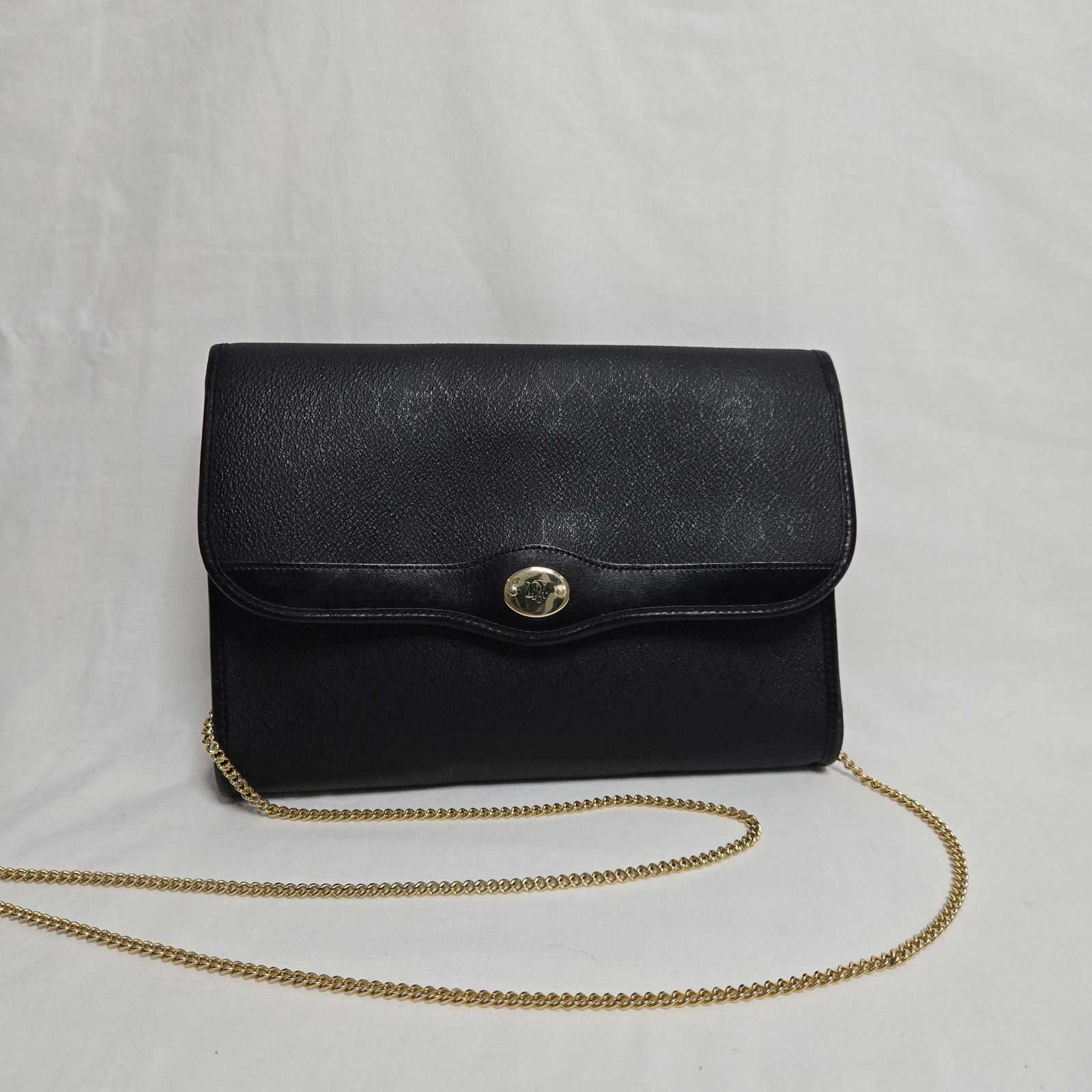 Dior Vintage Dior Honeycomb Coated Canvas Chain Strap Clutch Size ONE SIZE - 1 Thumbnail