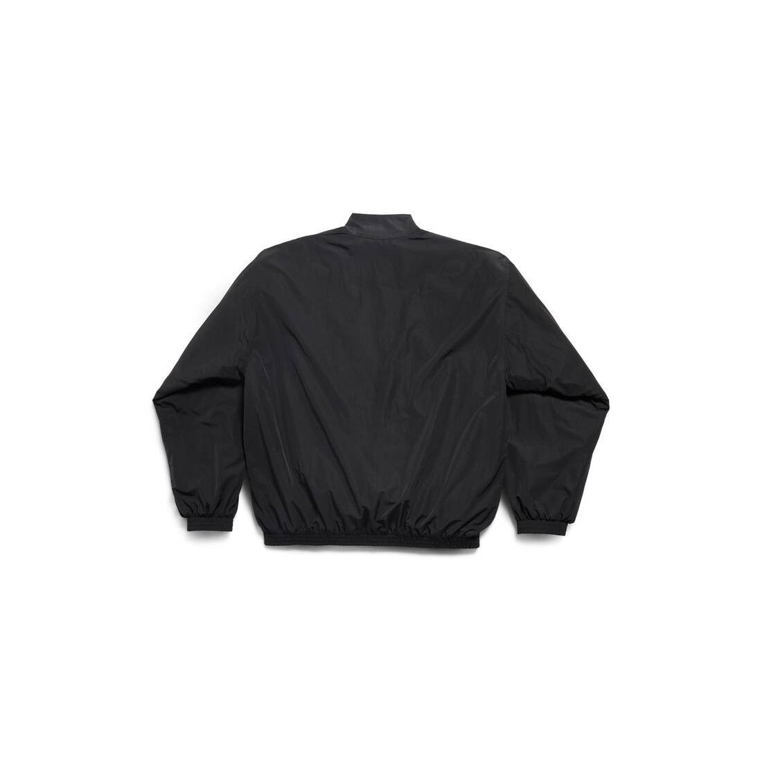 Balenciaga o1s1rm0825 Stencil Type Tracksuit Jacket in Black Size US XS / EU 42 / 0 - 6 Thumbnail