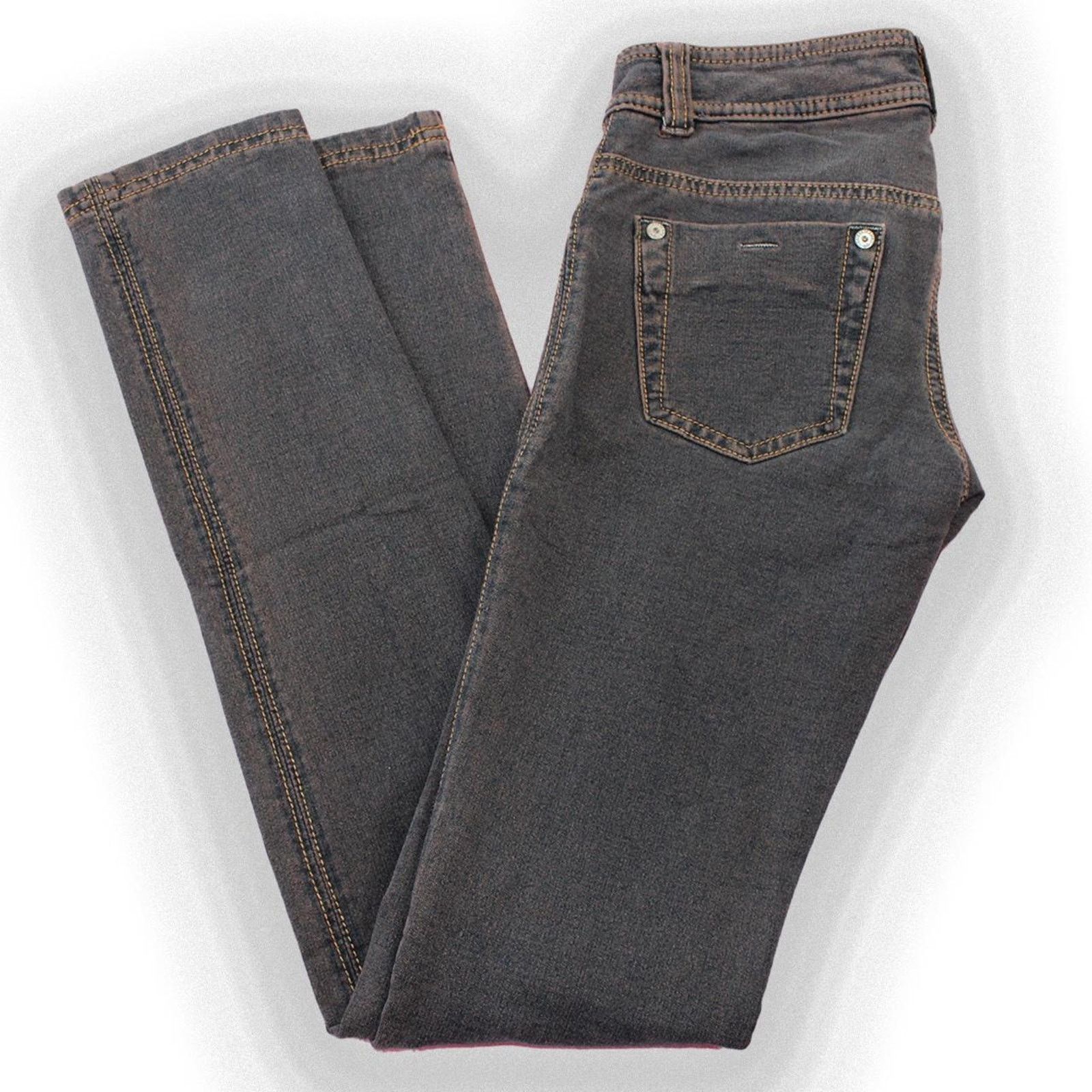 Guess Y2K 2000's Brown Guess Denim Skinny Jeans Size 23" - 2 Thumbnail