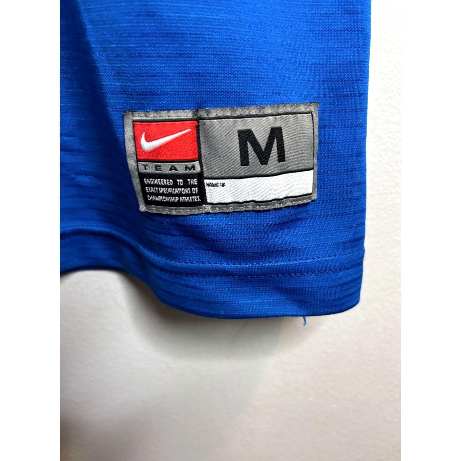 Nike Nike T-Shirt Nike Air 90s Blue Short Sleeve Crew Neck Mens M Regular Cotton Polyester USA Made Vintage 5905 8/10 Icons Logo Graphic Print Size US M / EU 48-50 / 2 - 4 Thumbnail