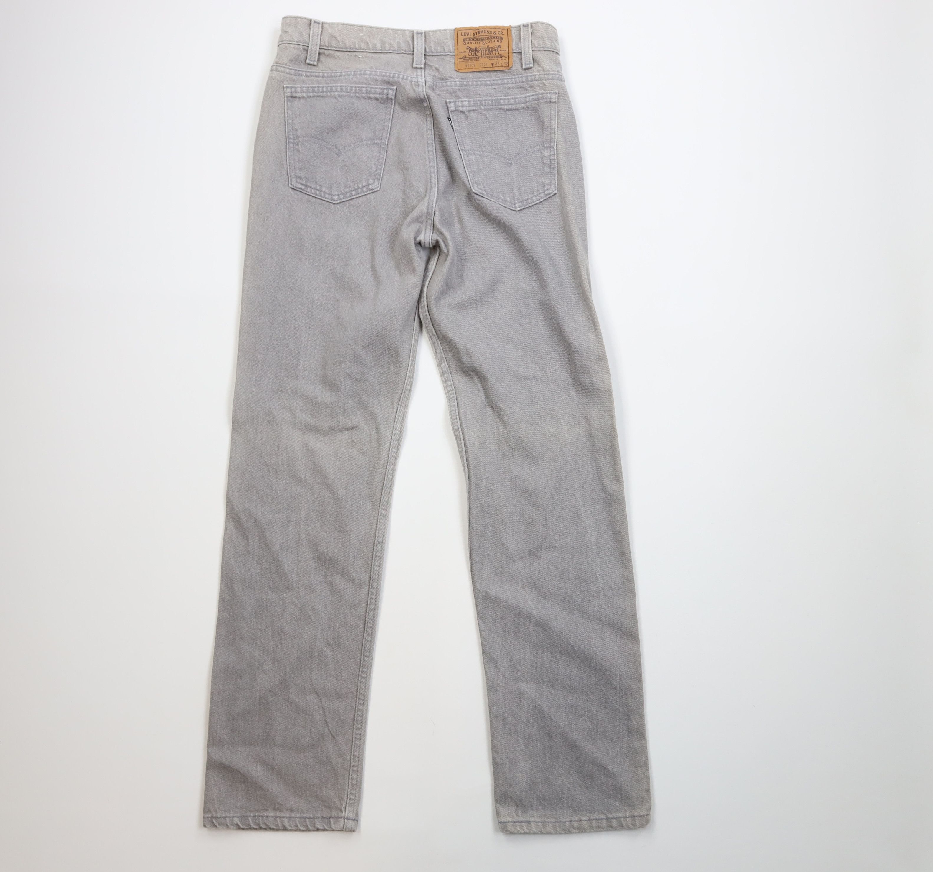 Levi's Vintage 80s Levis 40509 Straight Leg Denim Jeans Gray USA Size US 32 / EU 48 - 11 Thumbnail
