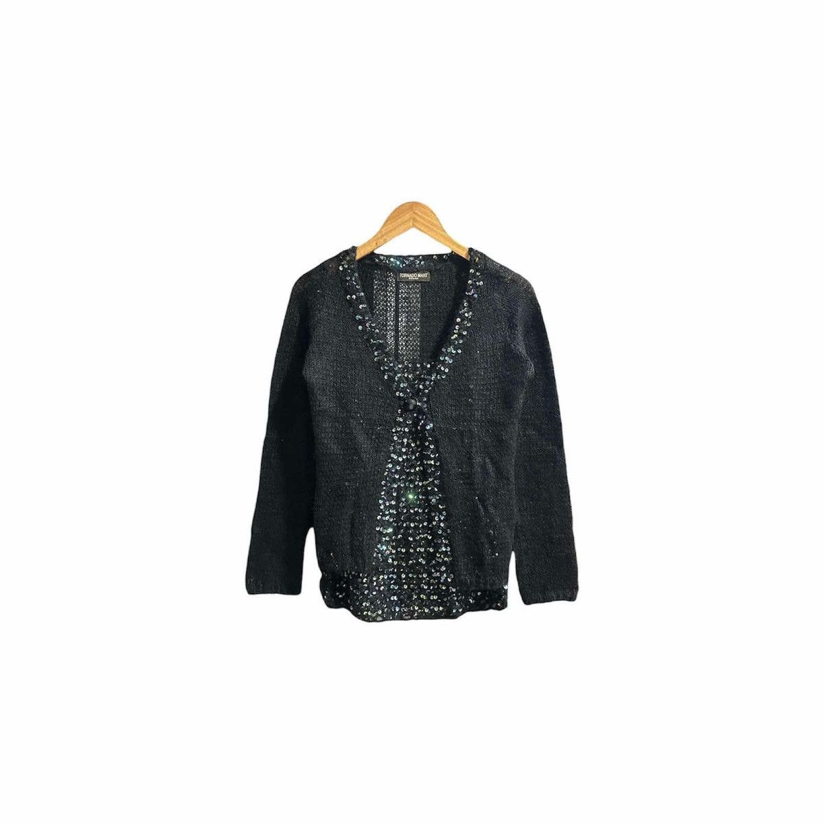 Hysteric Glamour × Japanese Brand × Tornado Mart 🔥Sick Y2K Tornado Mart Knit Cardigan Sequin & Camisole Set Size M / US 6-8 / IT 42-44 - 11 Thumbnail