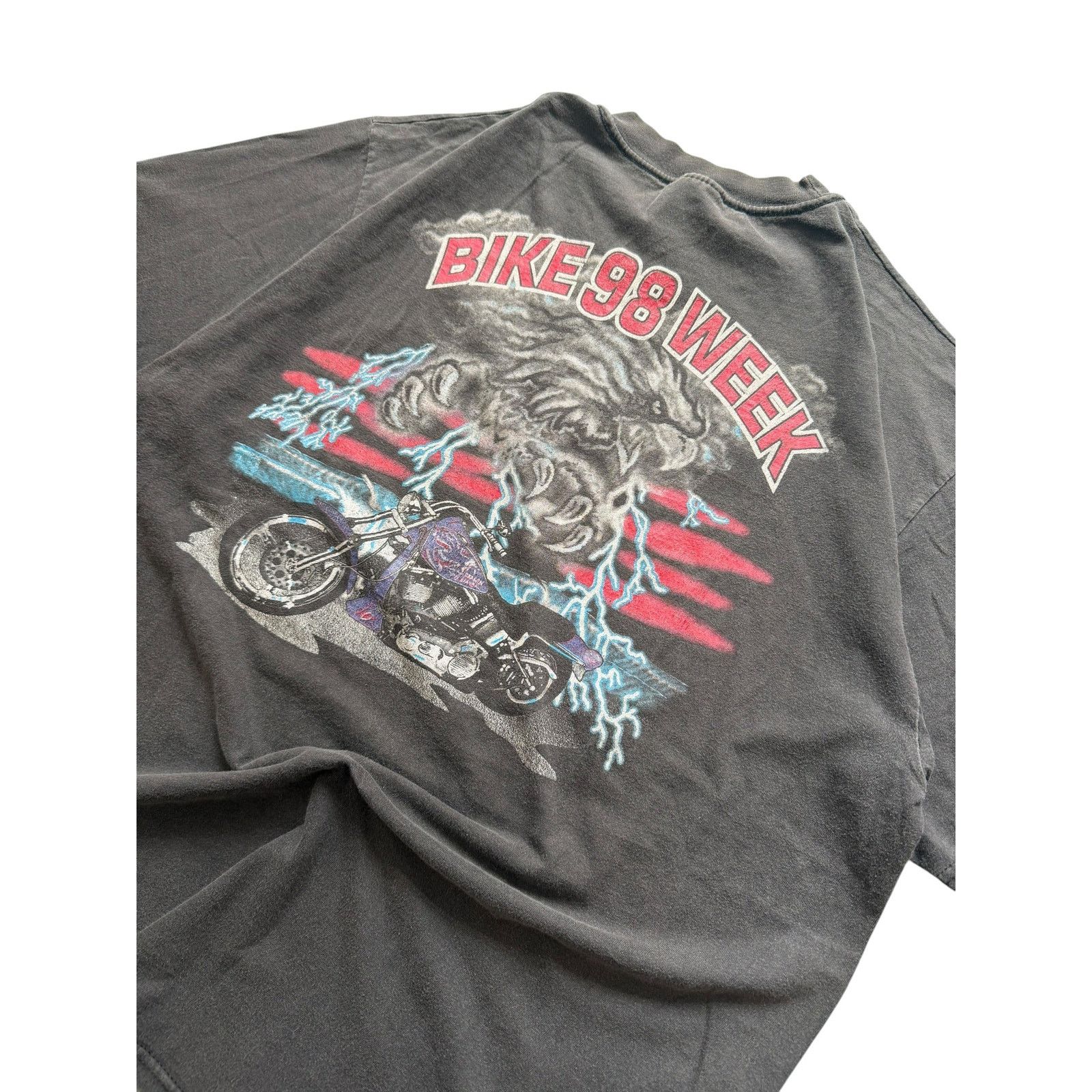 Vintage Vintage Bike Week 1998 Daytona Beach Eagle & Lightning Tee Size US XL / EU 56 / 4 - 2 Thumbnail