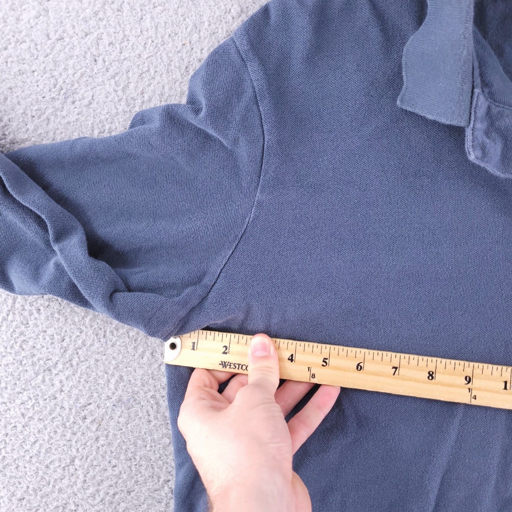 Eddie Bauer VINTAGE Eddie Bauer Polo Shirt mens XL Blue Long Sleeve Distressed Collared Size US XL / EU 56 / 4 - 4 Thumbnail