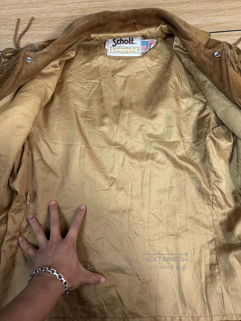 Schott Schott Vintage western fringed leather jacket Size US L / EU 52-54 / 3 - 8 Thumbnail