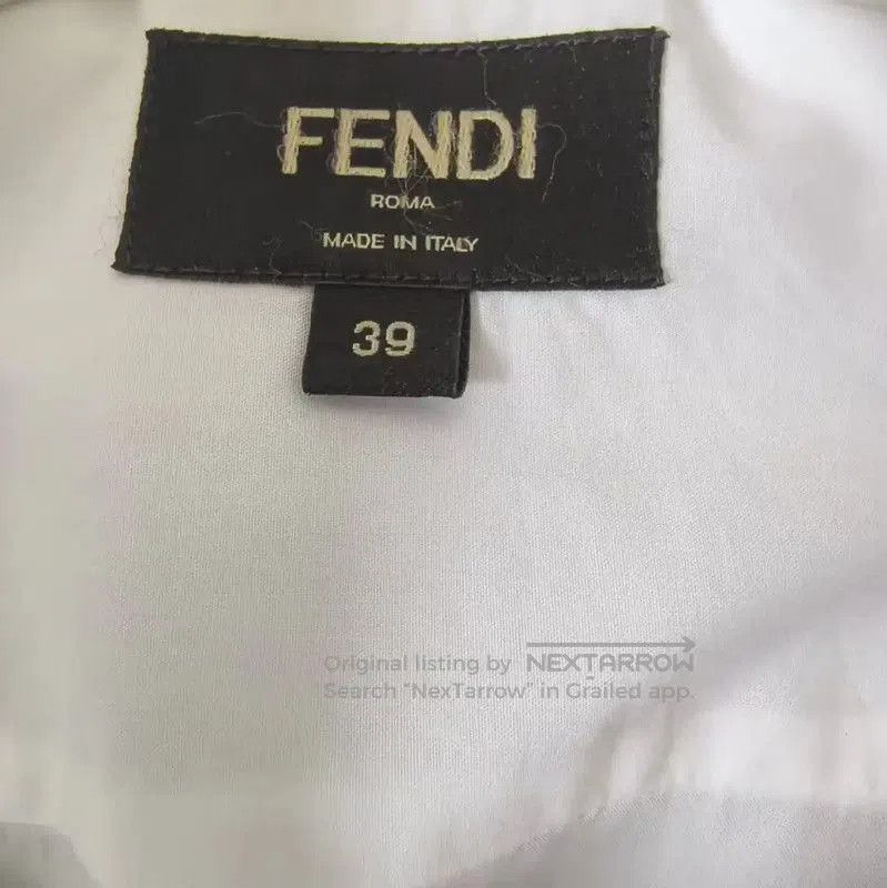Fendi Fendi White Cotton Long Sleeve Shirt . Size US S / EU 44-46 / 1 - 3 Thumbnail
