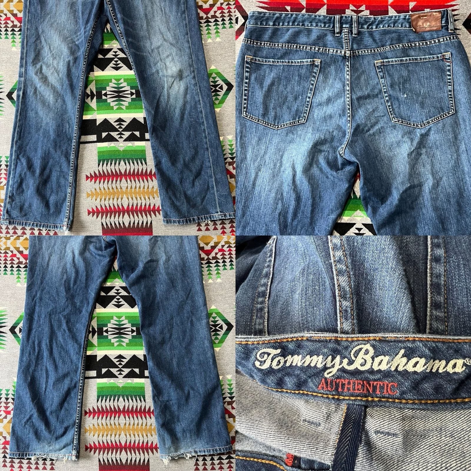 Tommy Bahama VINTAGE Tommy Bahama Jeans Mens 40x32 Blue Size US 40 / EU 56 - 8 Thumbnail