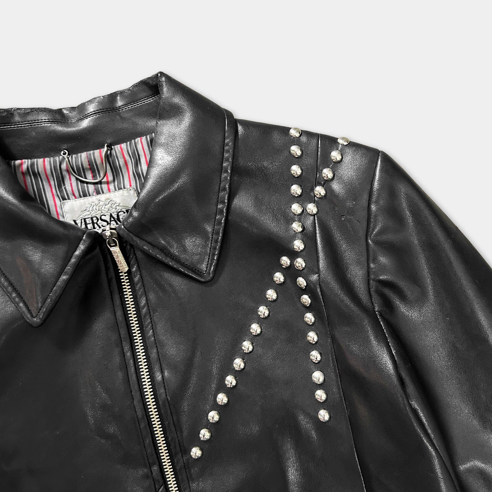 Versace Versace Jeans Couture Studded Faux Leather Jacket Size US S / EU 44-46 / 1 - 3 Thumbnail