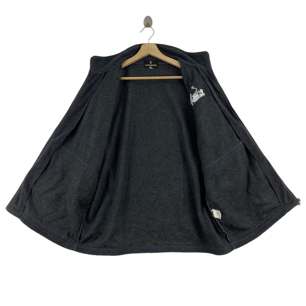 Valentino CLAUDIO VALENTINO PARIS Italian Brand Embroidered Brand Grey Size US L / EU 52-54 / 3 - 5 Thumbnail