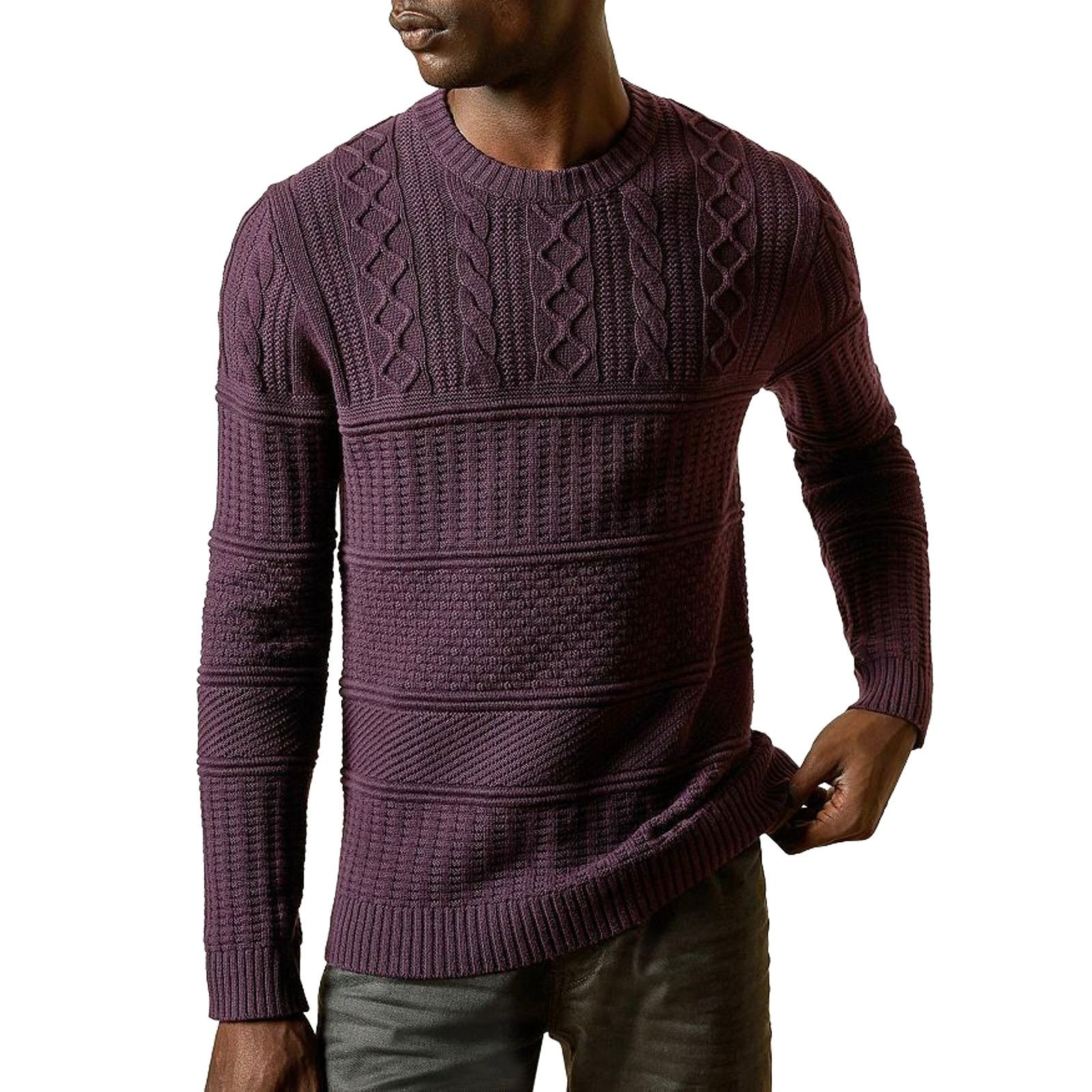 Ted Baker Ted Baker Mens Fisherman Sweater Cable Knit Coastal Preppy Size US L / EU 52-54 / 3 - 1 Thumbnail