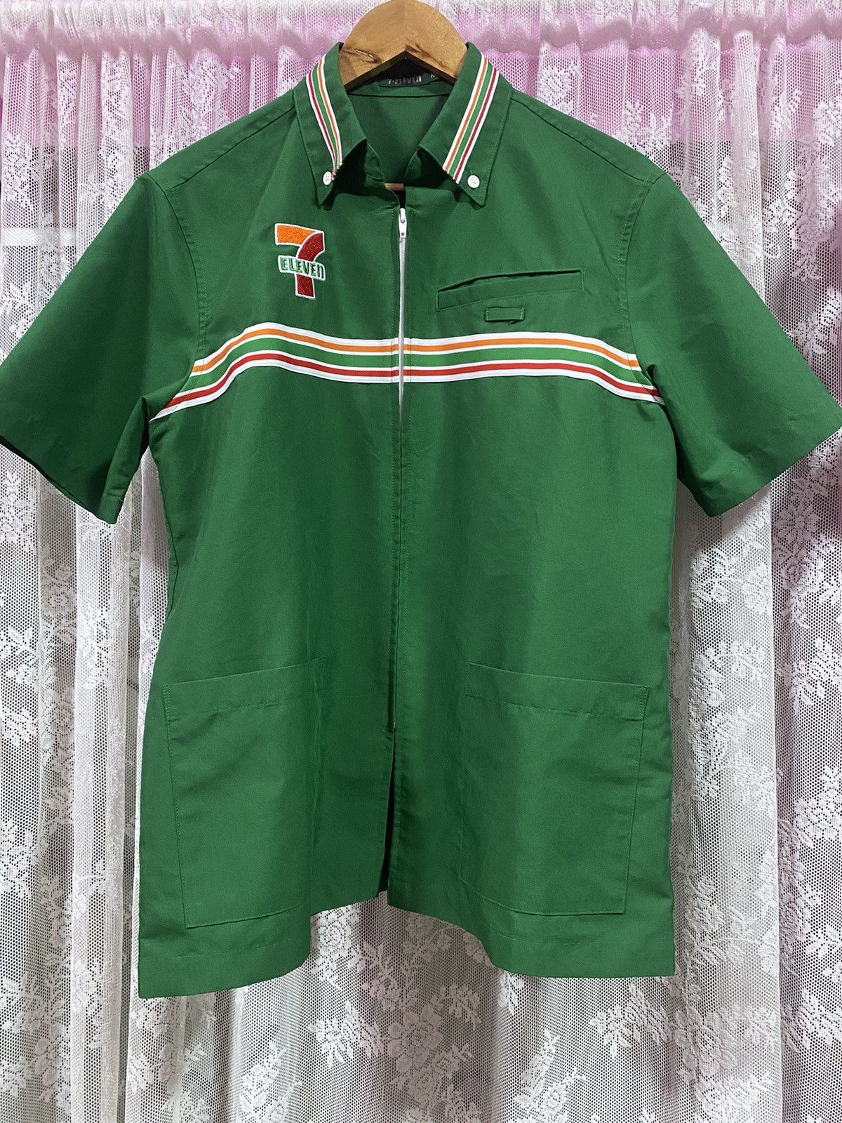 Japanese Brand × Vintage Vintage 7-Eleven Uniform Workers Collection Shirts Size US M / EU 48-50 / 2 - 1 Thumbnail