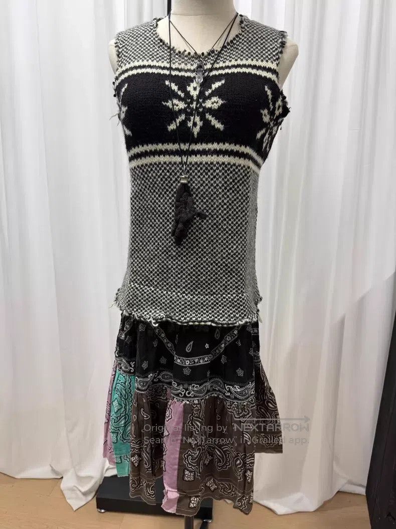 Comme des Garcons Comme des Garcons Wool Patchwork Dress Size S / US 4 / IT 40 - 9 Thumbnail