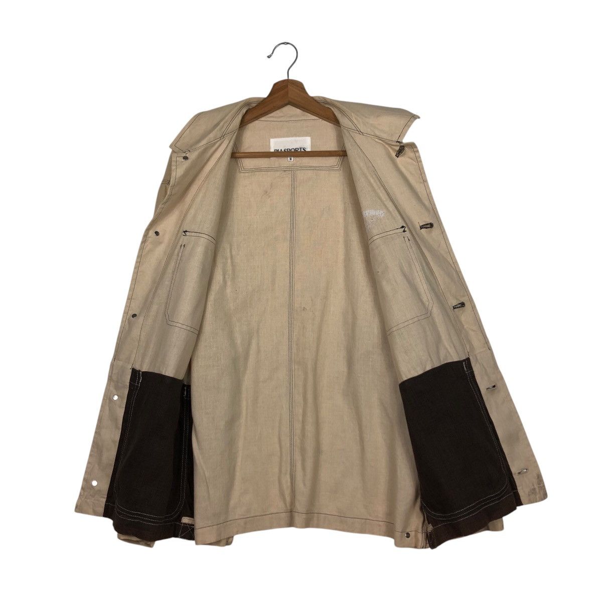 Japanese Brand 📌Double Tone Chore Worker Jacket Pia Sports Issey Miyake Size US M / EU 48-50 / 2 - 14 Thumbnail