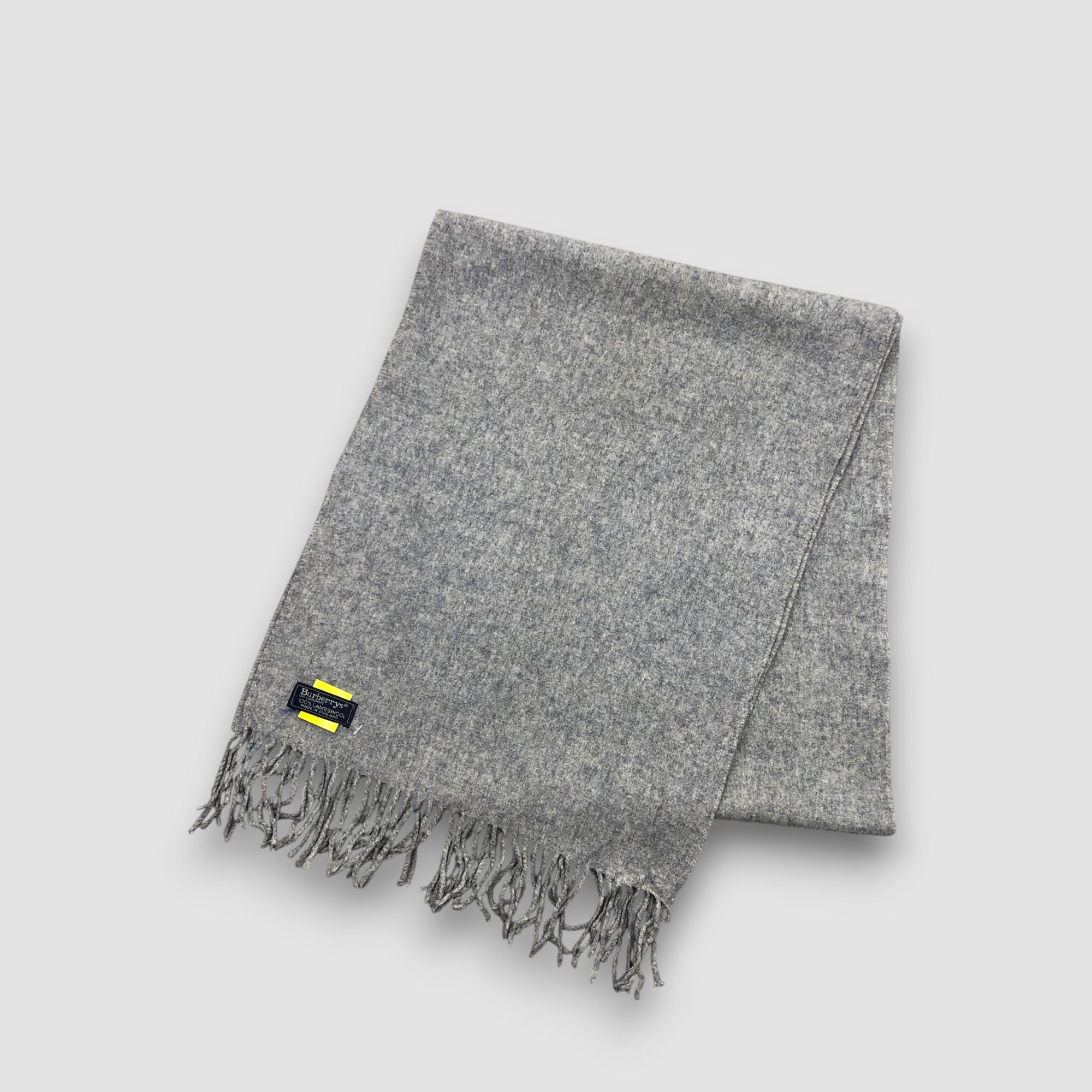 Burberry Vintage Burberrys Scarf Muffler Wool Cashmere Scarves Size ONE SIZE - 4 Thumbnail