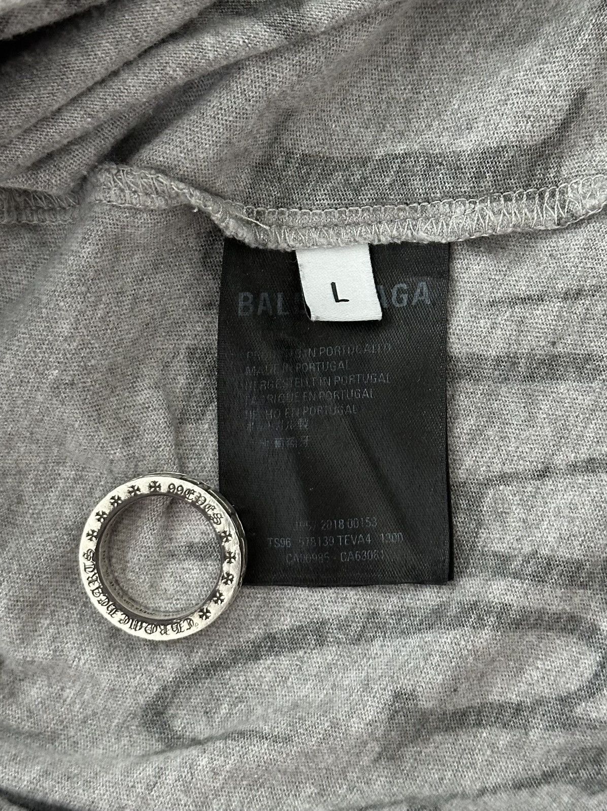 Balenciaga AOP All Over Print Logo Tee Size US L / EU 52-54 / 3 - 6 Thumbnail