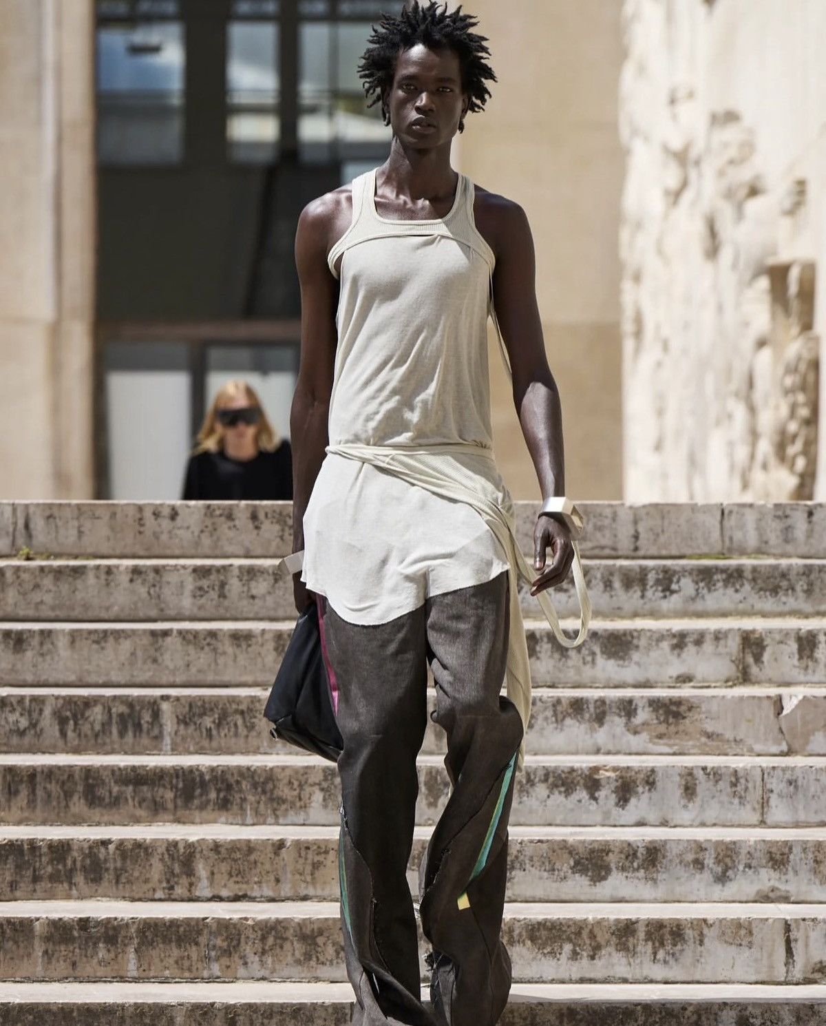 Rick Owens $3,300 SS23 Sample paneled flare denim Size US 32 / EU 48 - 2 Thumbnail